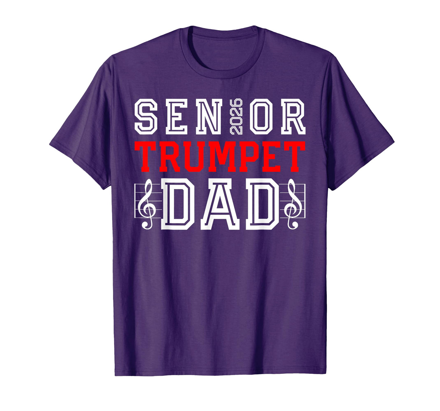 Senior Trumpet Dad 2026 Marching Band Class of 26 Senior Dad T-Shirt