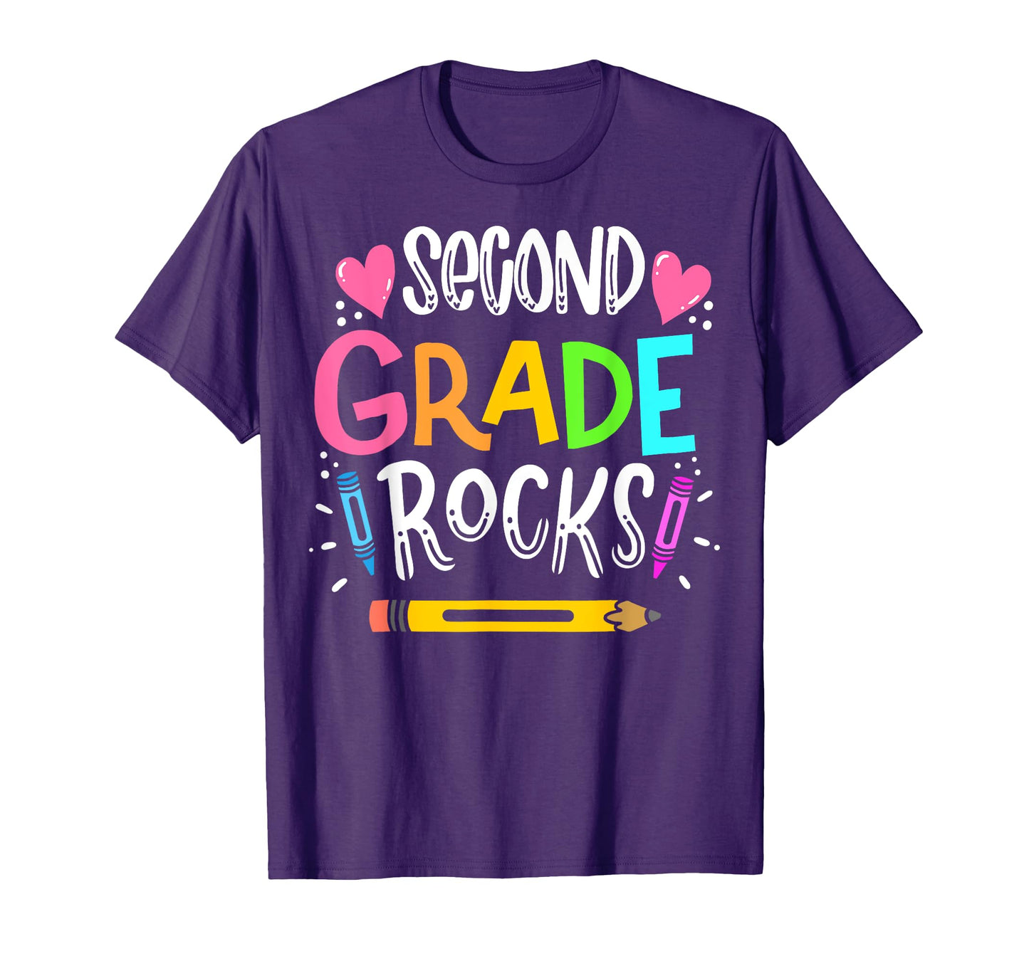Teacher,Educator Shirt Second 2nd grade Rocks Back to school T-Shirt