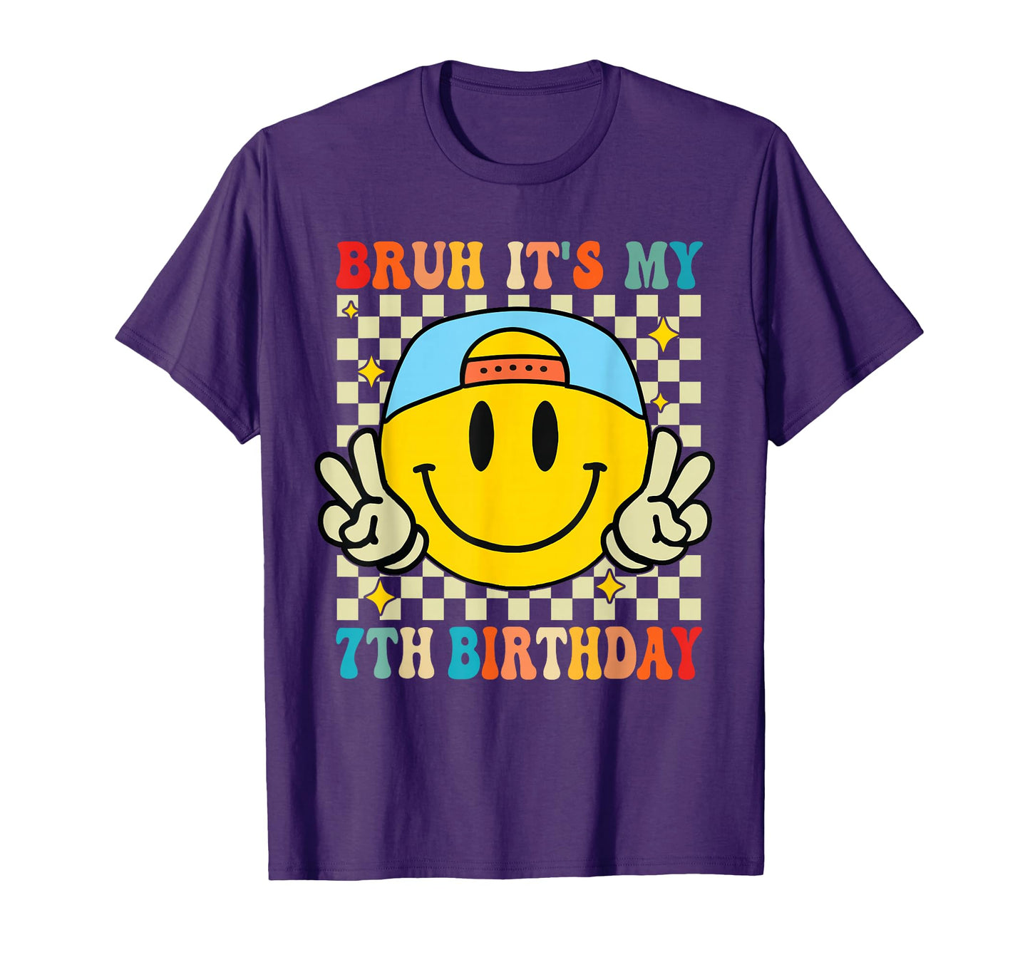 Bruh It's My 7th Birthday 7 Year Old Birthday Boys Girls T-Shirt