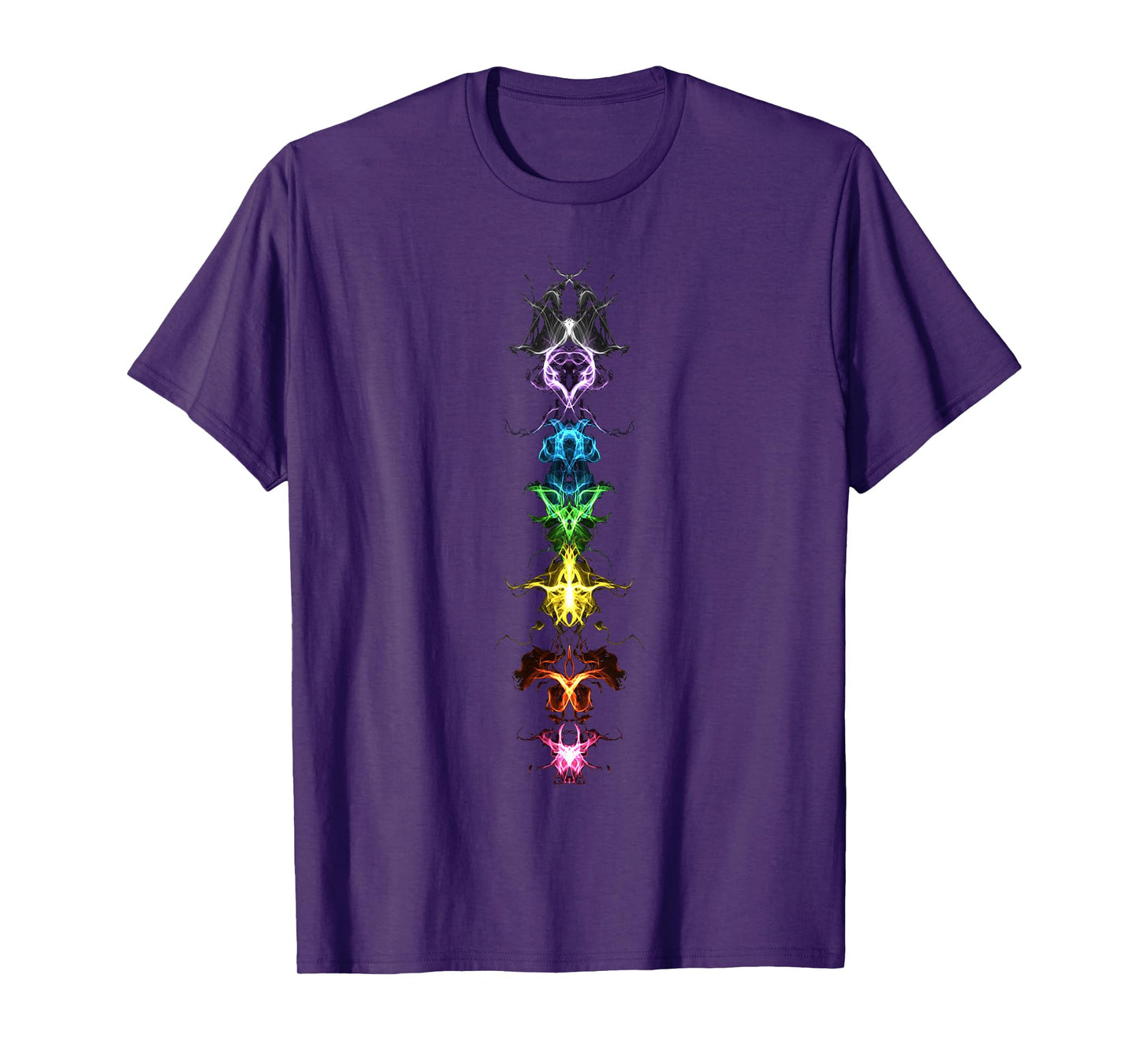 Chakras Fractal Buddhism Awareness Rainbow Power T-shirt T-Shirt