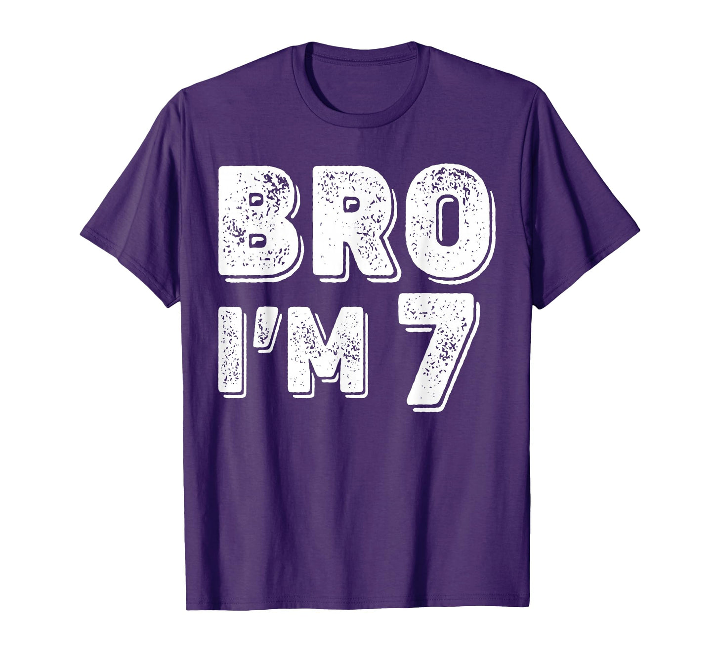 7th Birthday Boy Bro I’m 7 Year Old Boys Kids Seven Bday T-Shirt