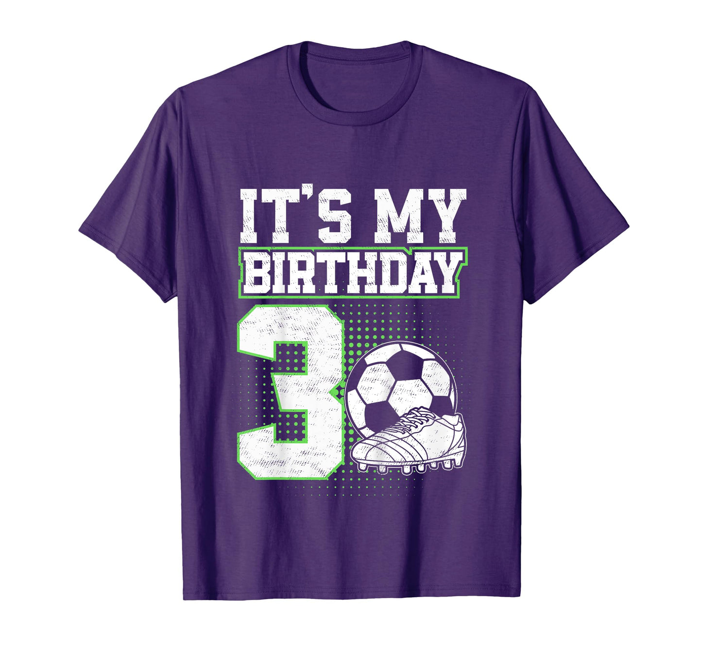 Kids 3 Year Old Soccer Boy Its My 3rd Birthday Soccer Ball T-Shirt