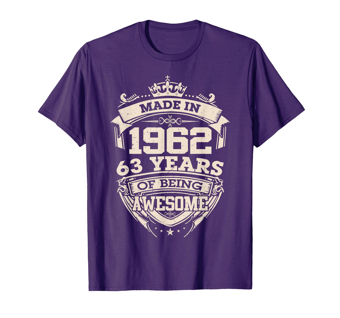 Made in 1962 63 Years of Being Awesome 63th Birthday Vintage T-Shirt