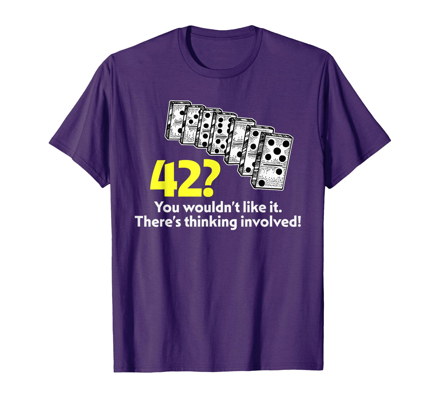 Funny Dominoes Game 42 Forty Two Domino Player T-Shirt
