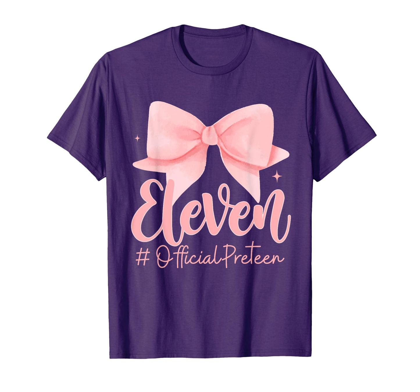 Eleven Official Pre-Teen Coquette 11th Birthday Girl 11 Year T-Shirt