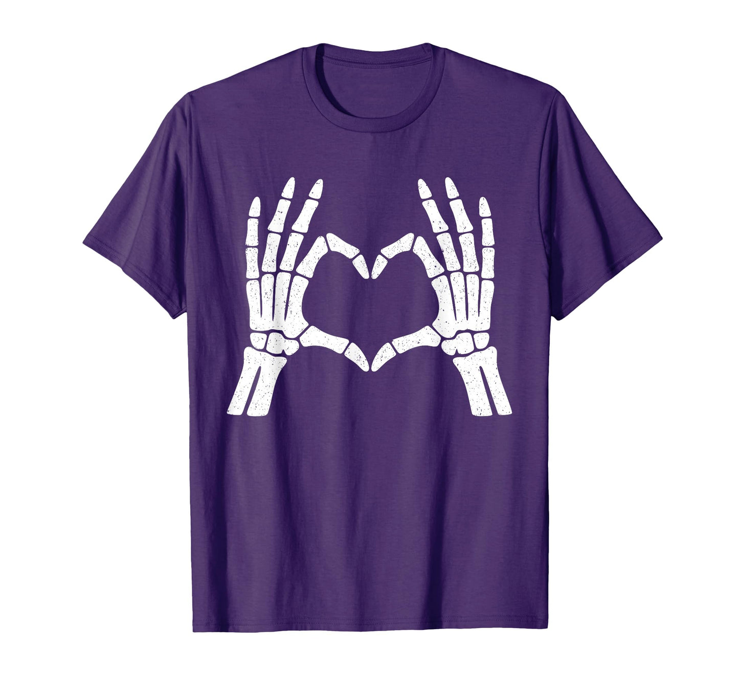 Skeleton Hands Heart Shirt Men Women Kids Halloween Costume T-Shirt