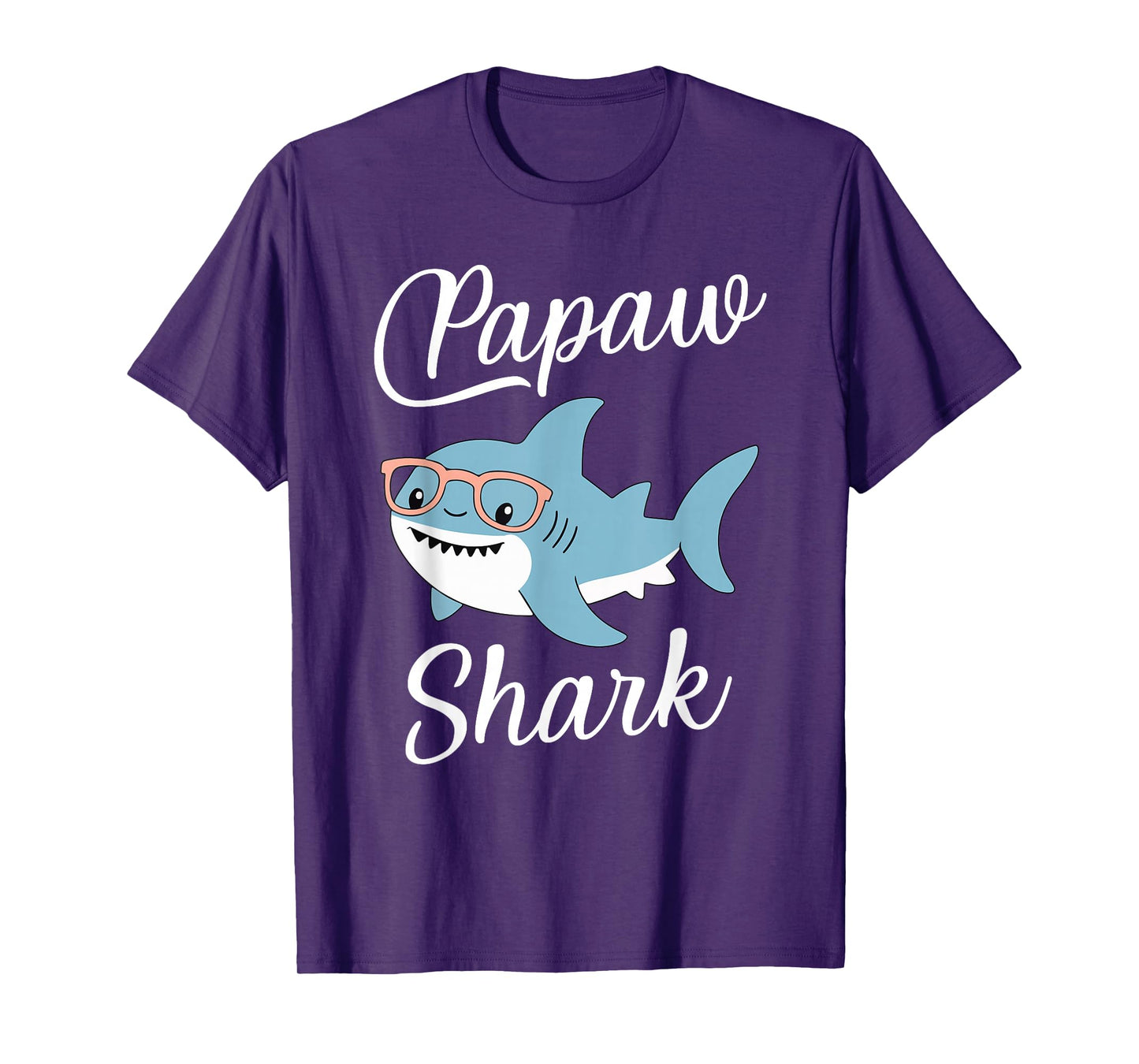 Papaw Shark Funny Matching Family Grandpa T-Shirt