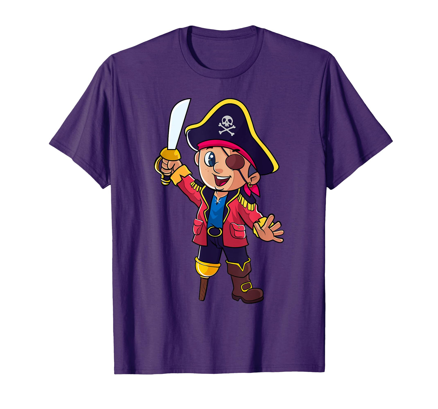 Pirate Captain Kids Boys Toddlers Birthday Themed Party T-Shirt