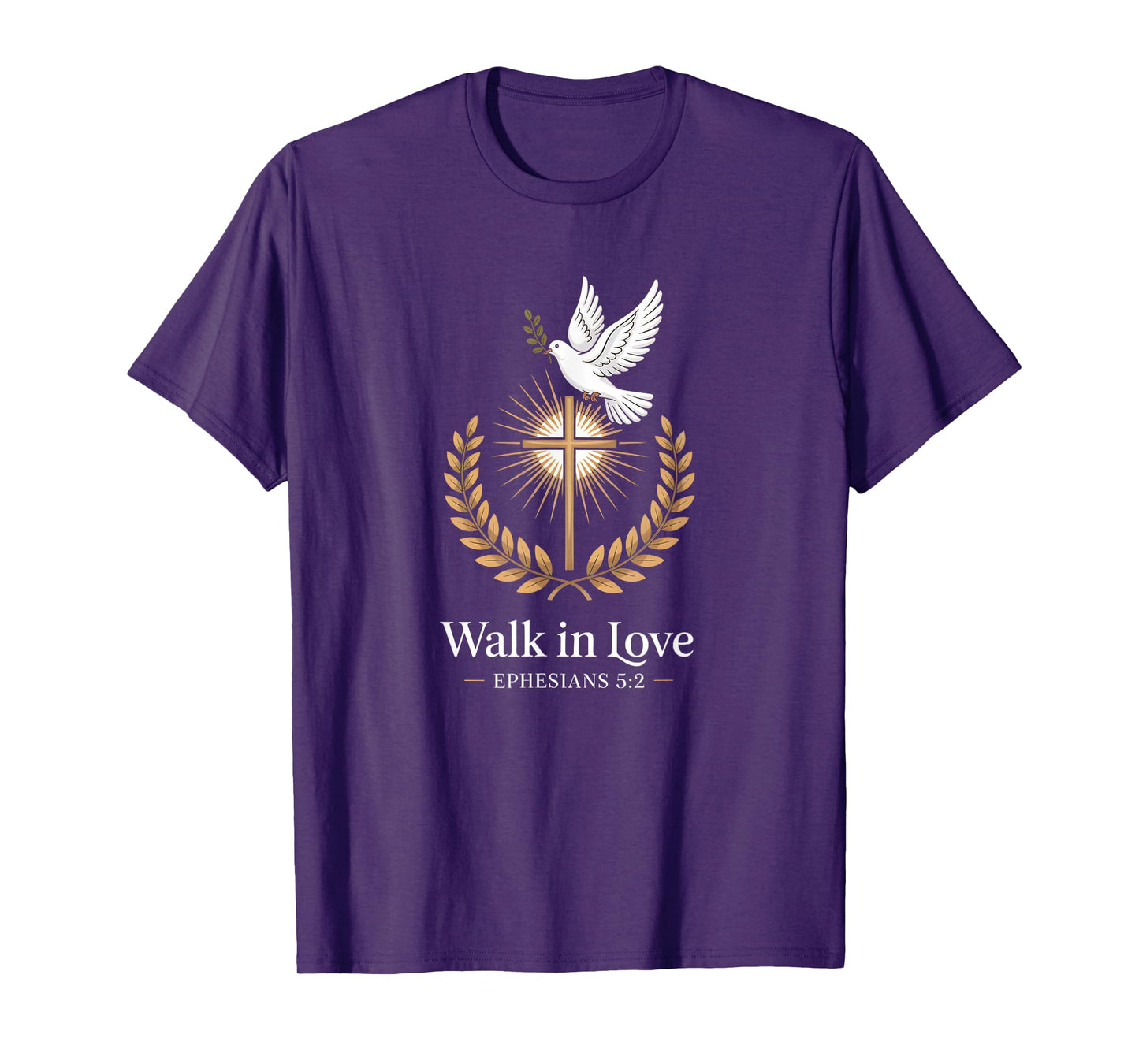 Walk in Love Cross Ephesians 5:2 Christian Faith T-Shirt