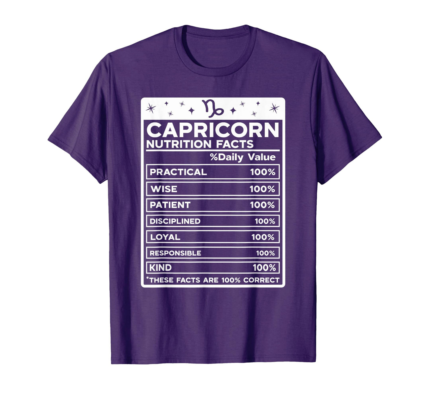 Capricorn Nutritional Style Zodiac Design, Capricorn T-Shirt