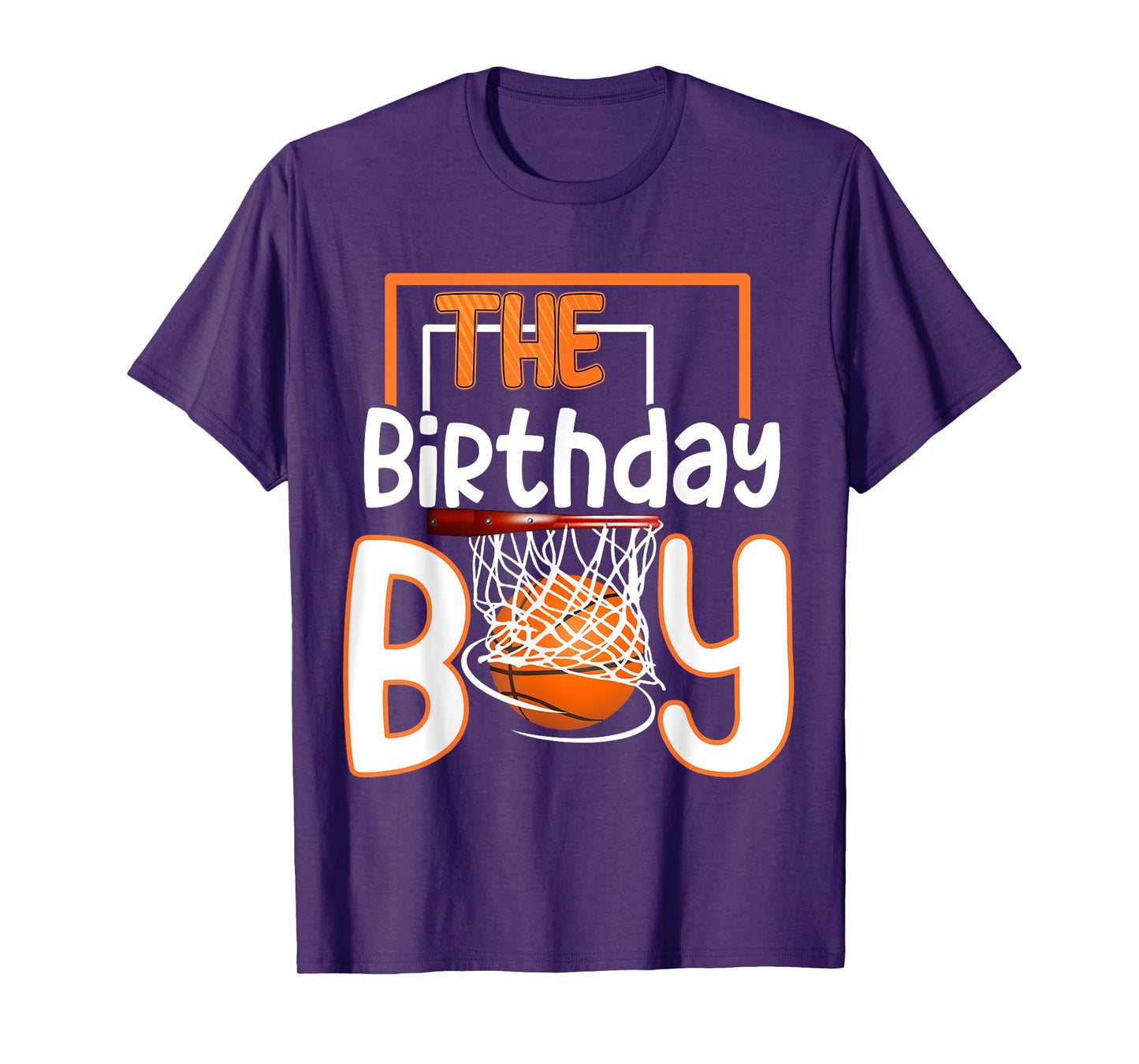 Boy Of The Birthday Basketball Family Matching Bday Party T-Shirt