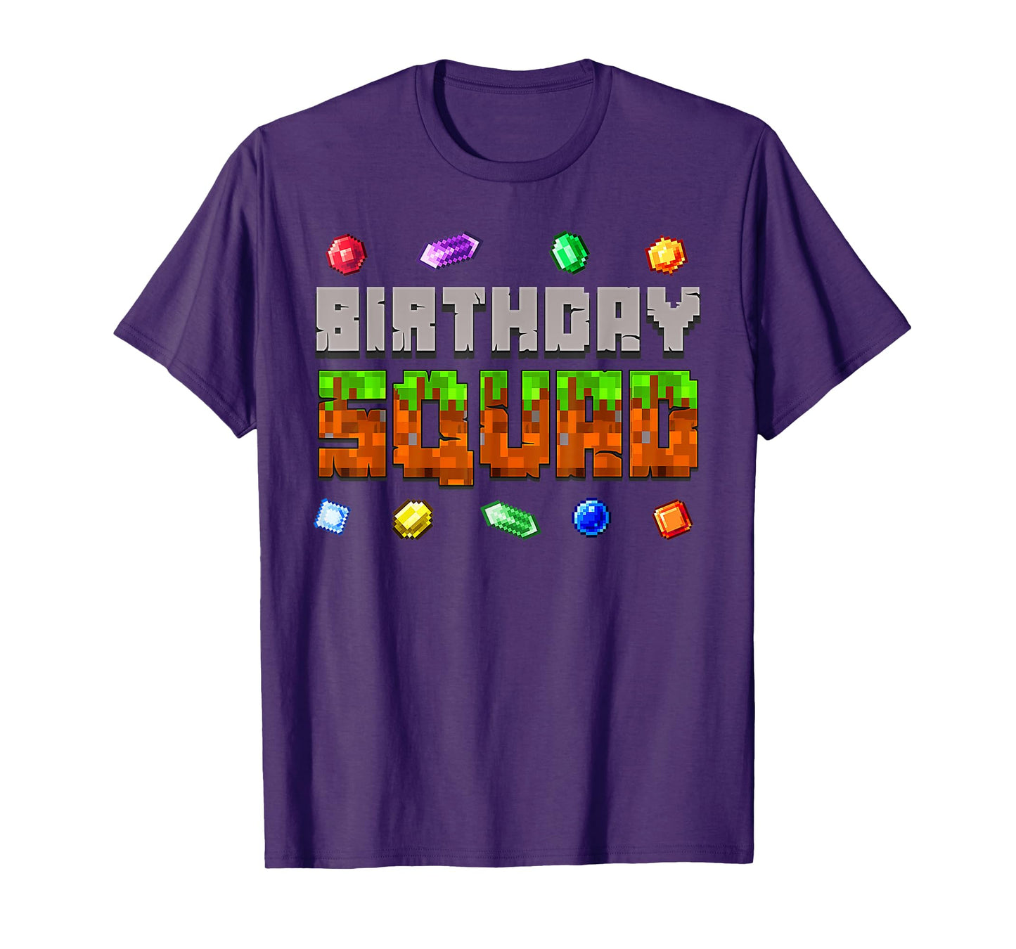 Funny Birthday Squad Birthday Boy Video Game Pixel Gaming T-Shirt
