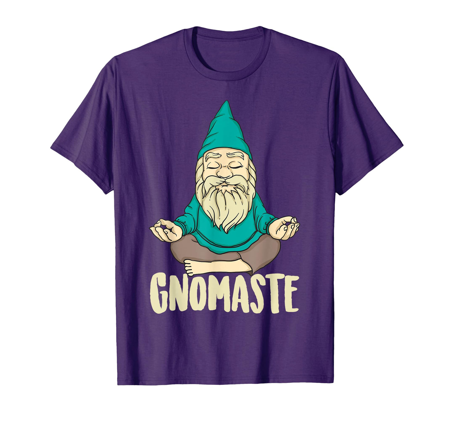 Cute Gnomaste Funny Meditating Gnome Gift For Yoga Men Women T-Shirt
