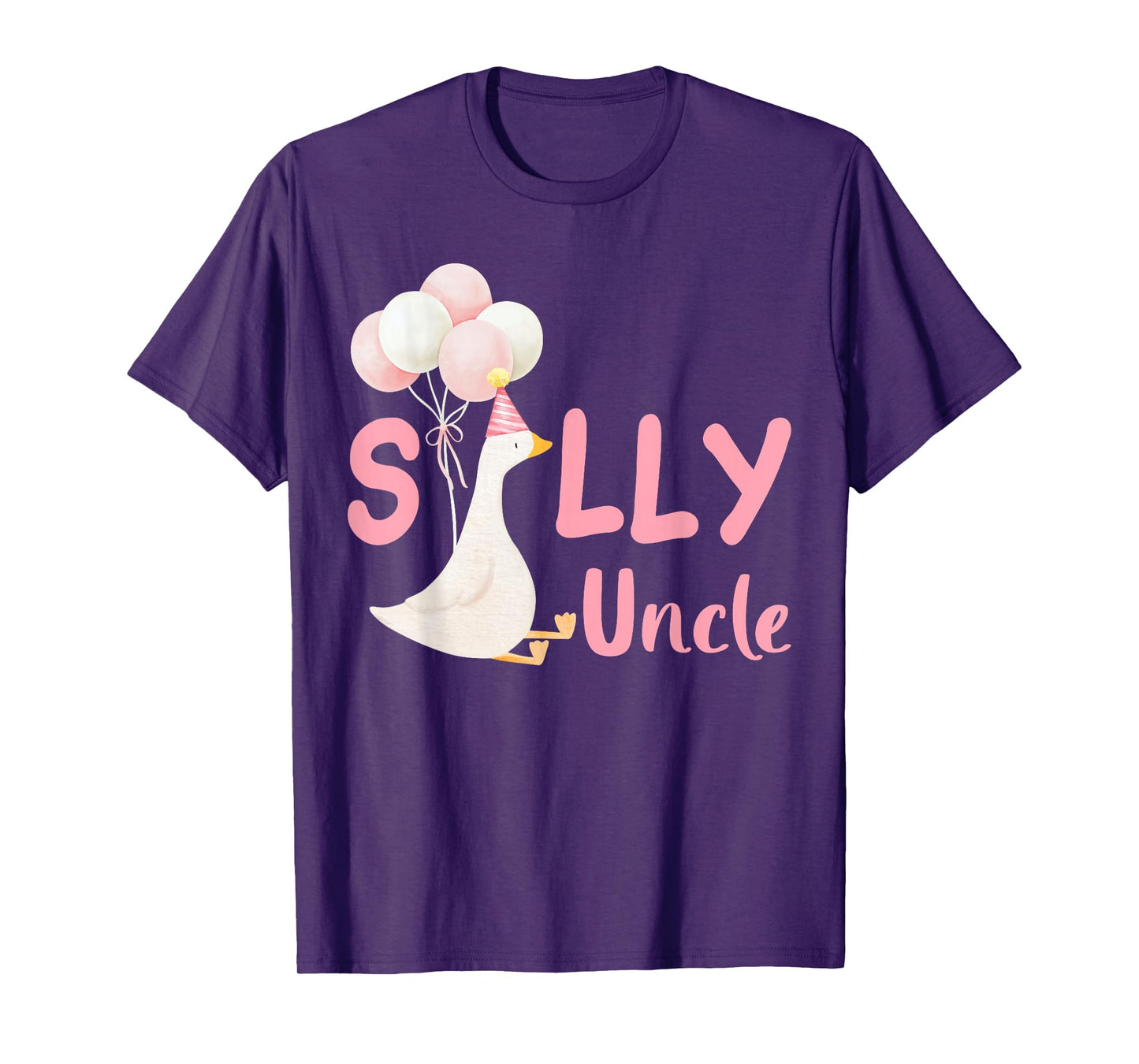 Silly Uncle Goose Family Matching Birthday Squad Crew T-Shirt