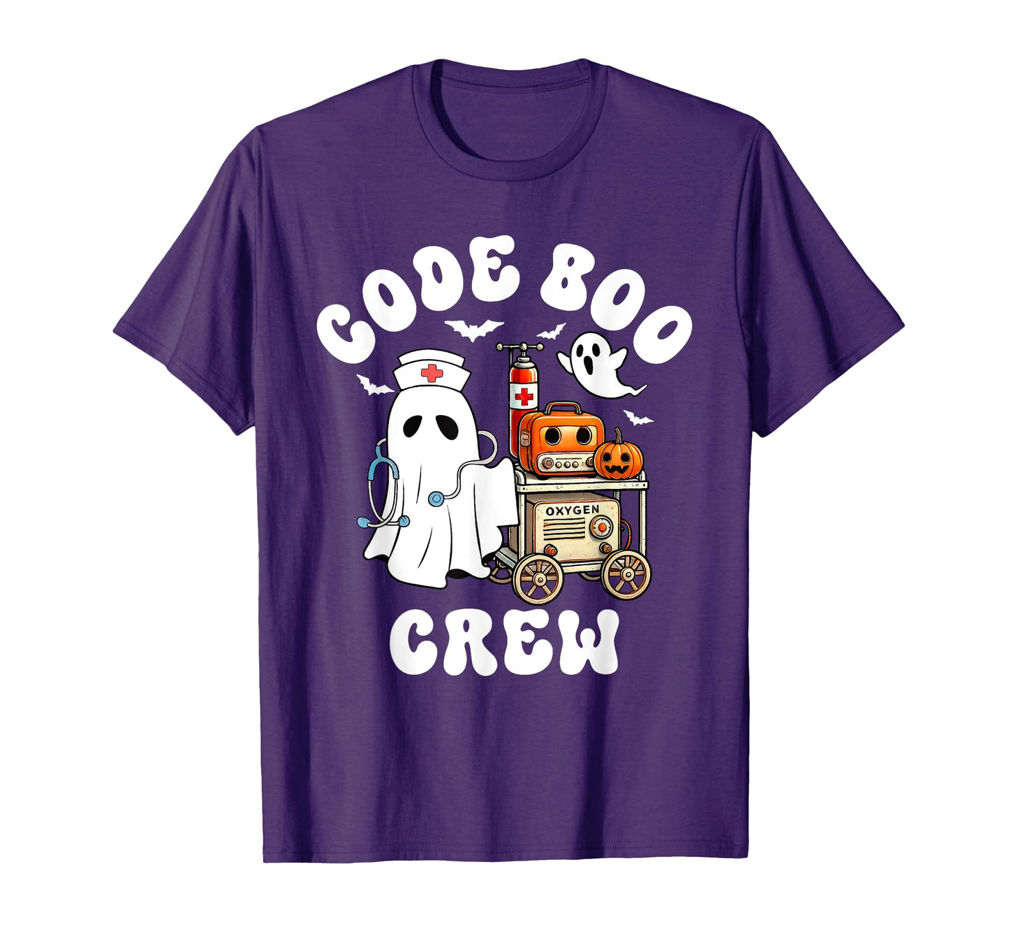Code Boo Crew Outfit Funny Ghost Halloween Costume T-Shirt