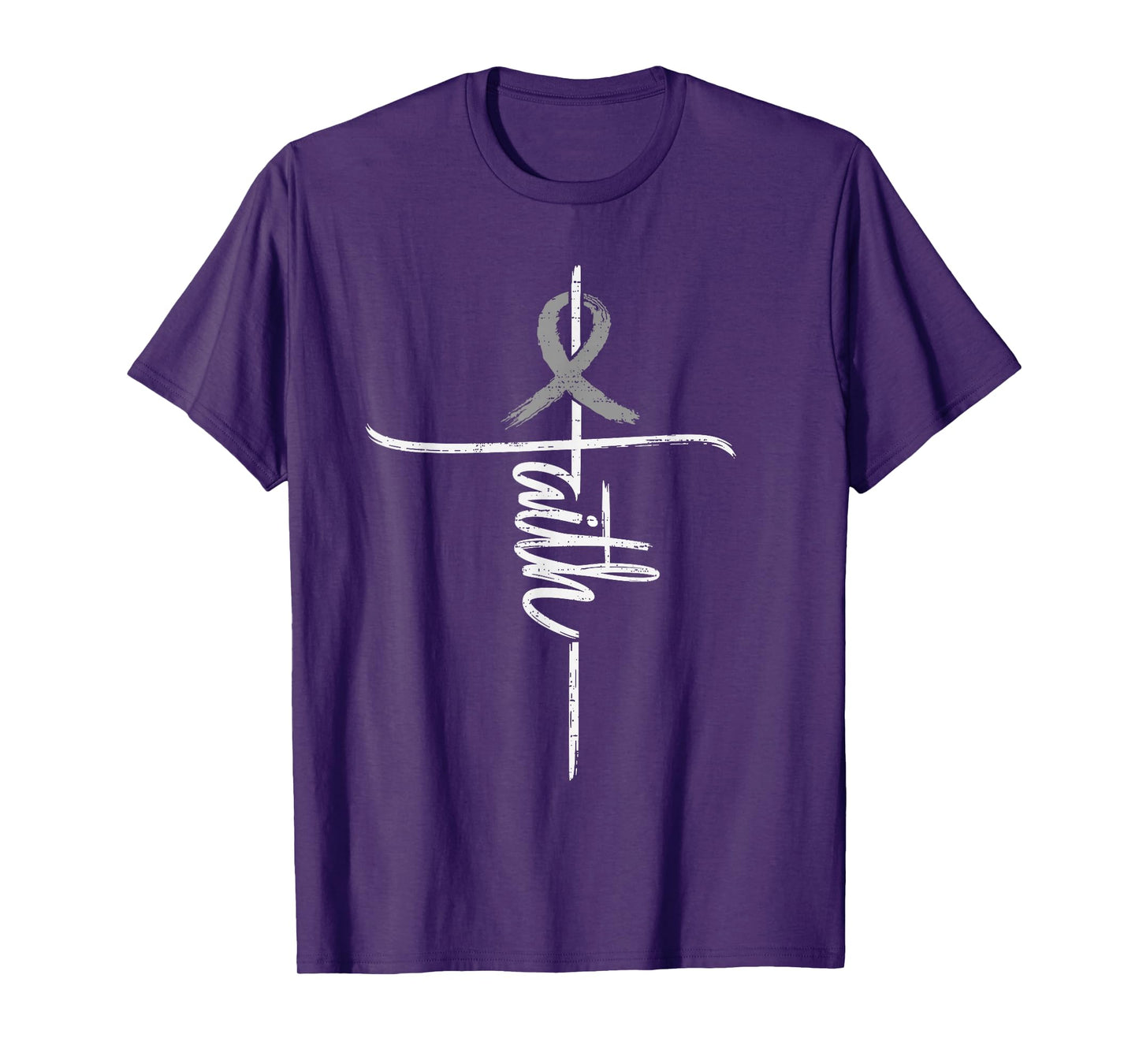 Faith Dyslexia Awareness Christian Ribbon Silver Specialist T-Shirt