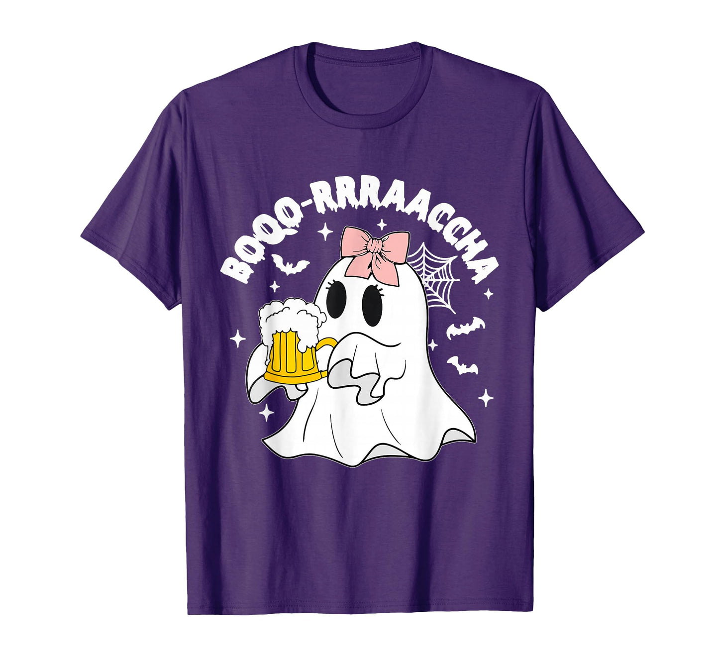 Boo-racha Funny Halloween Ghost Beer Design Borracha Funny T-Shirt