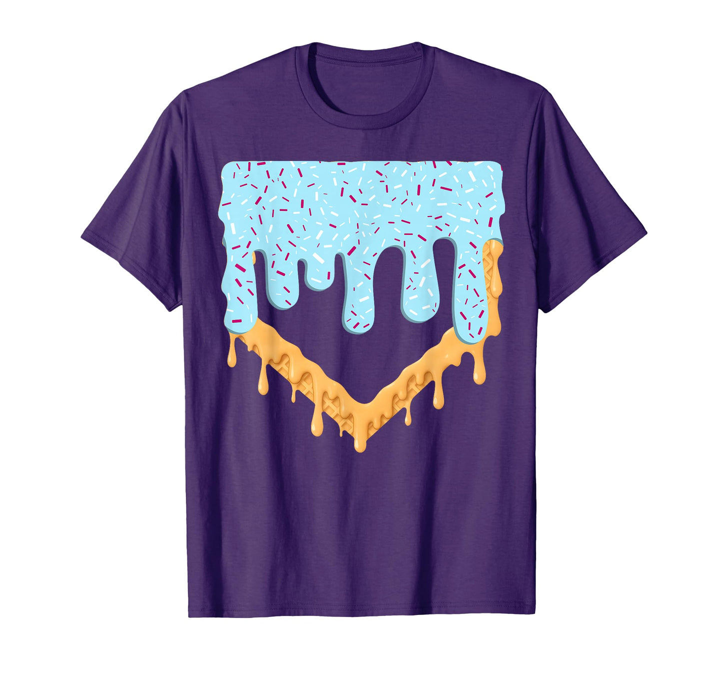 Baseball Drip Boys Ice Cream Drip Youth Baseball Birthday T-Shirt