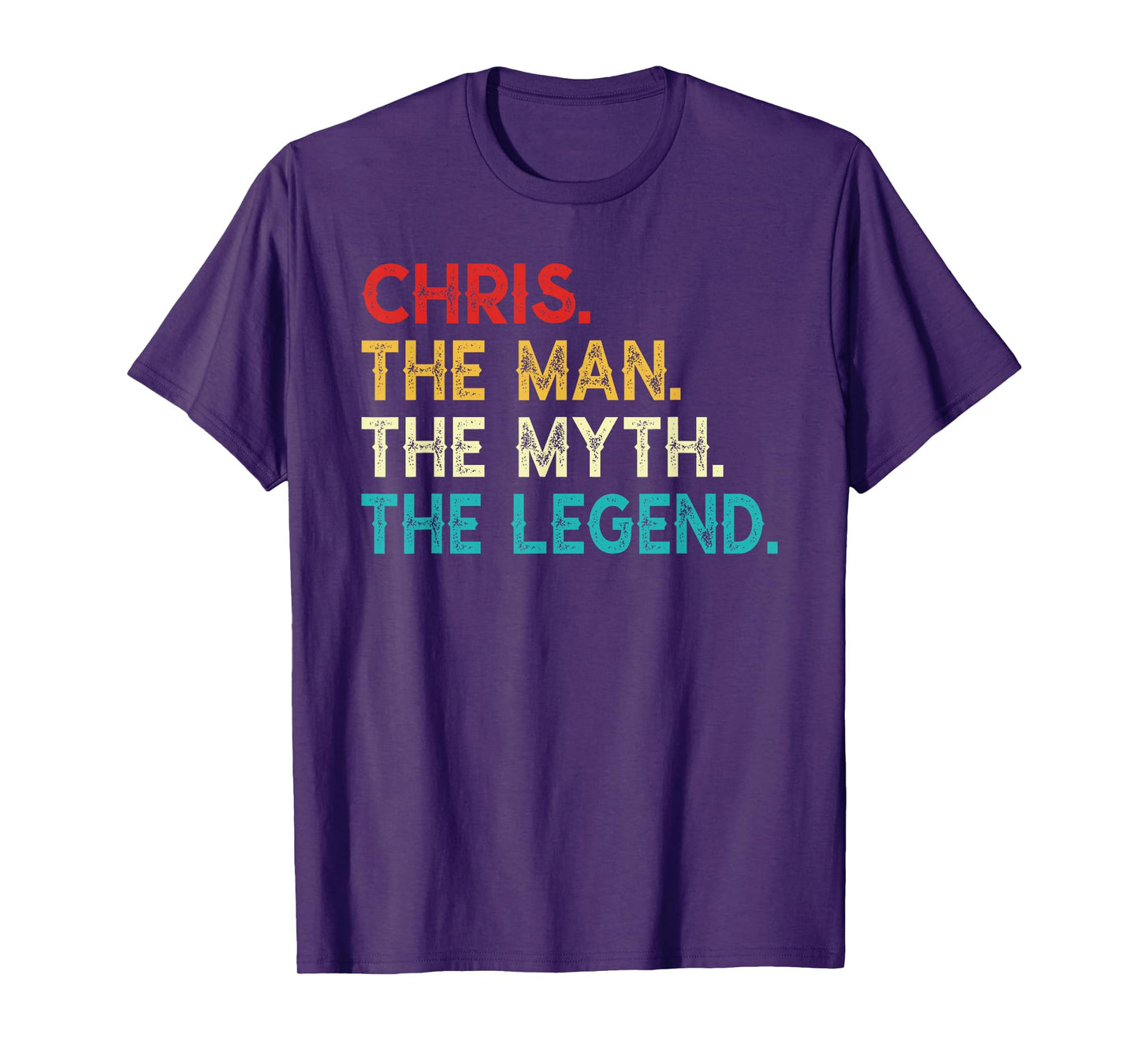 CHRIS The Man The Myth The Legend Funny Vintage CHRIS T-Shirt