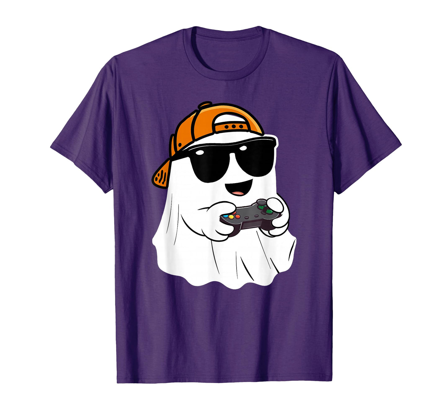 Halloween boys kids ghost gamer scary Costume gaming men T-Shirt