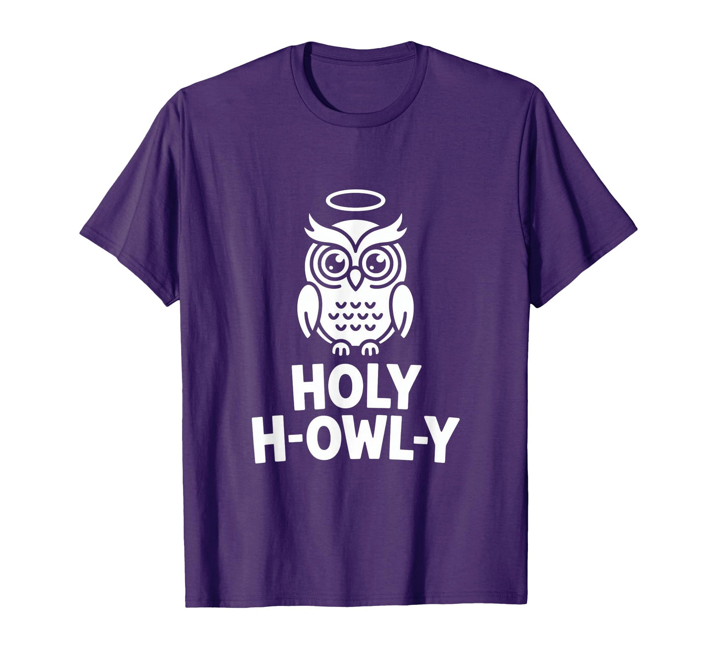 Holy H Owly Funny Owl Halo Faith Pun Humor T-Shirt
