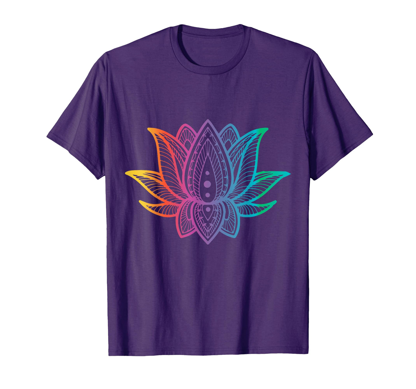 Mandala Tee For Women Lotus Flower Graphics T-Shirt