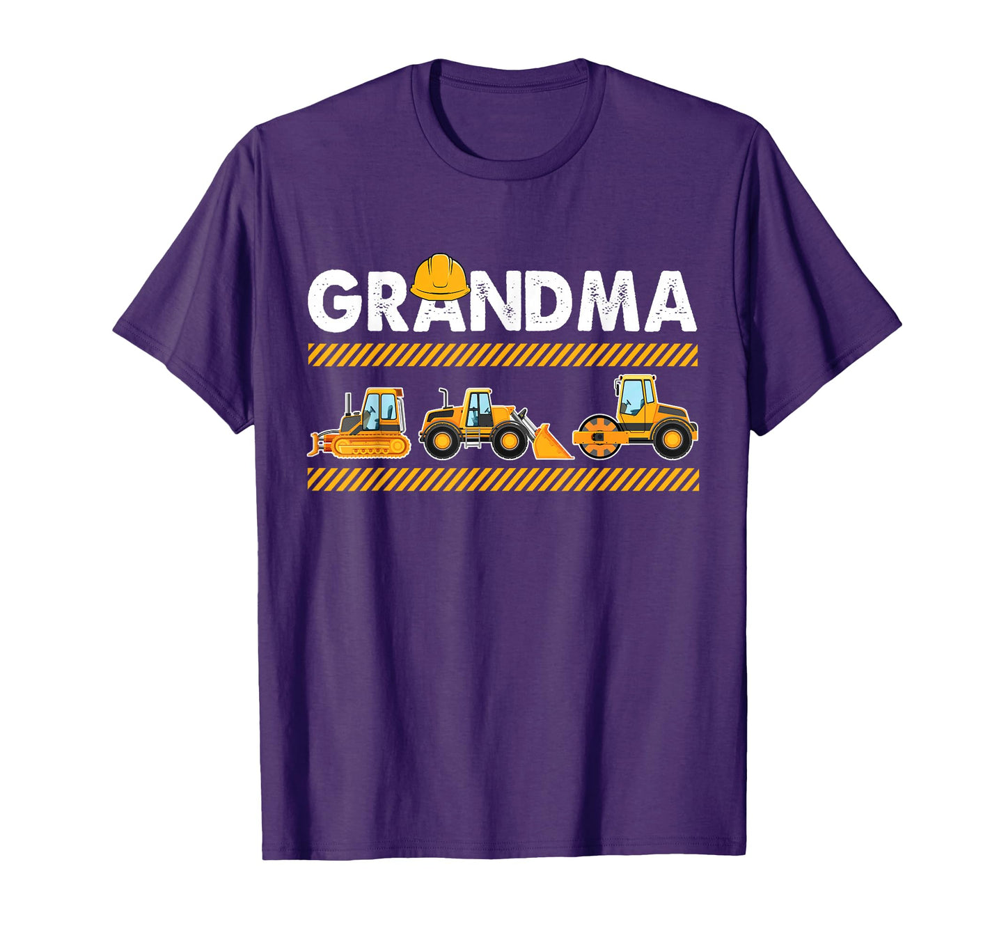 Funny Grandma Construction Excavator Kids Matching Family T-Shirt