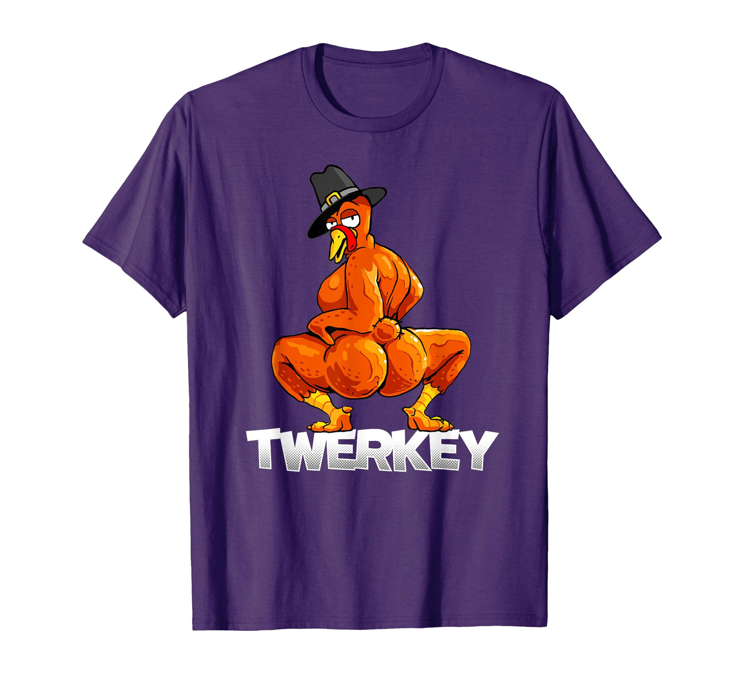 Twerkey Twerking Turkey Pilgrim Thanksgiving Twerk Turkey T-Shirt