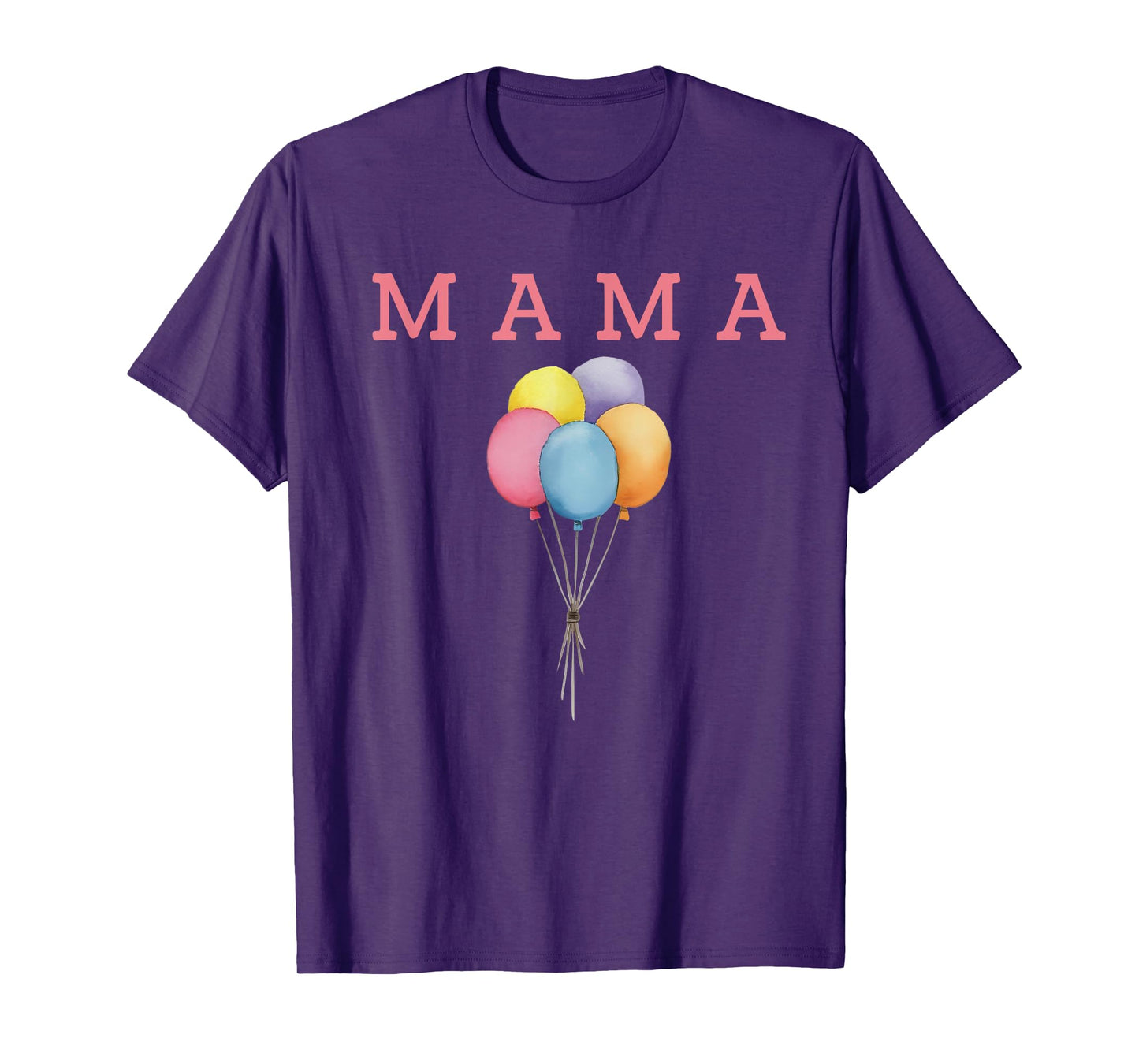 Mama of The Rainbow Balloon Birthday Boy Girl Family T-Shirt