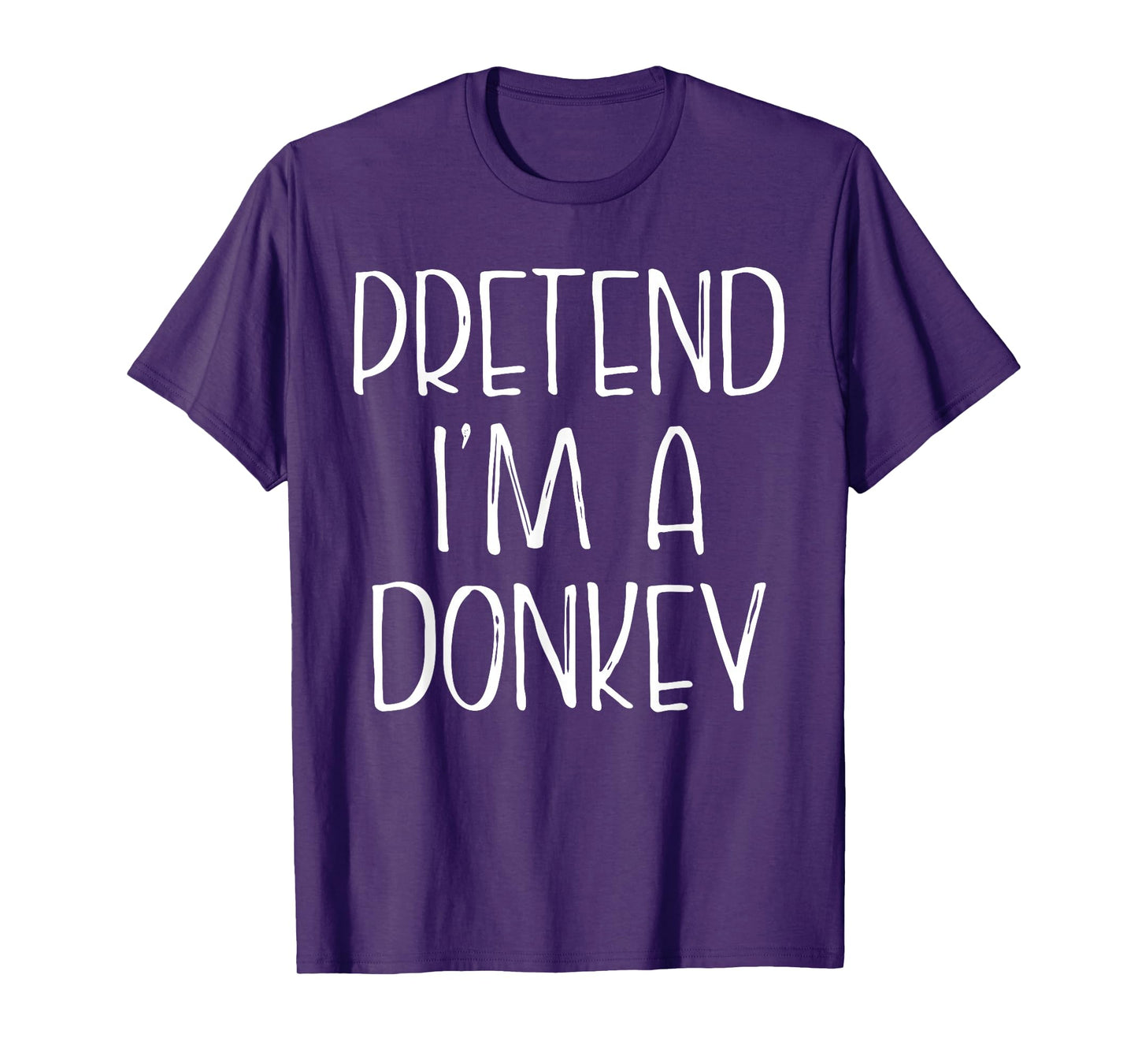 Pretend I'm A Donkey Halloween Costume Group Couple Matching T-Shirt