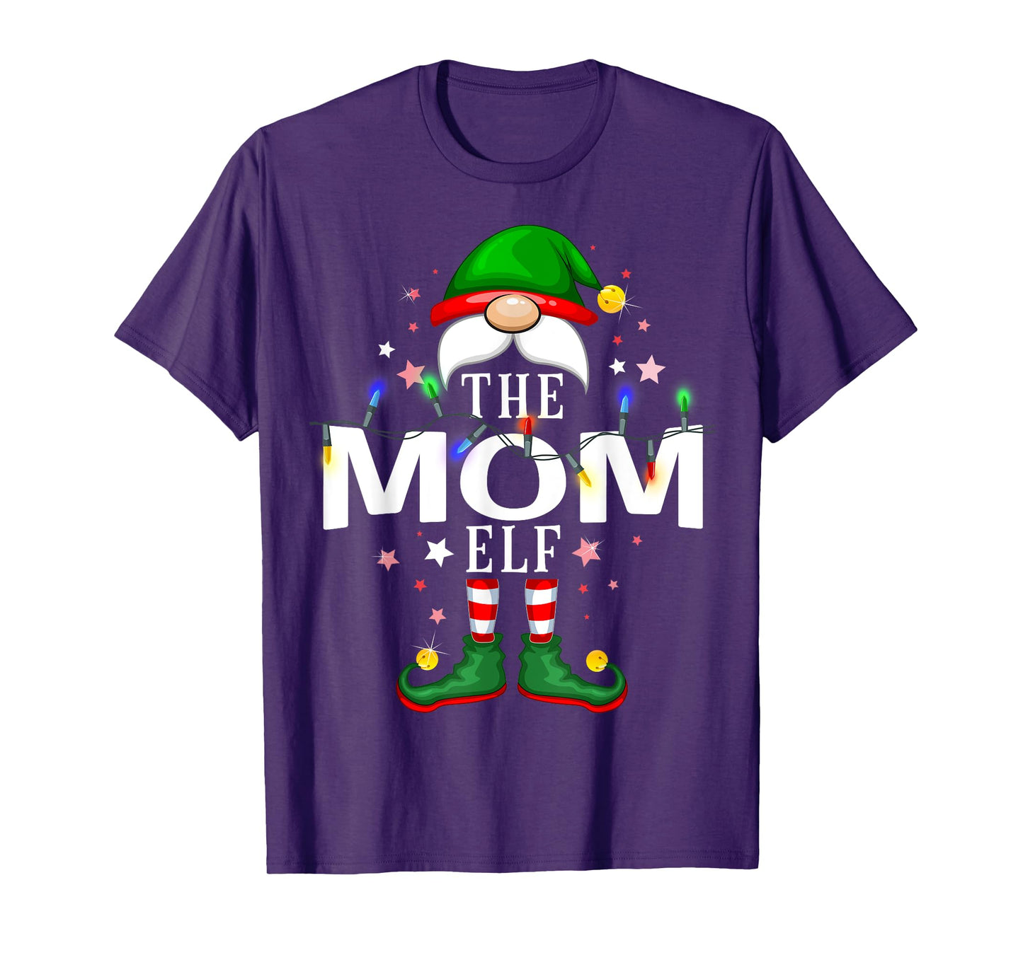 The Mom Elf Christmas Family Pajama Party T-Shirt