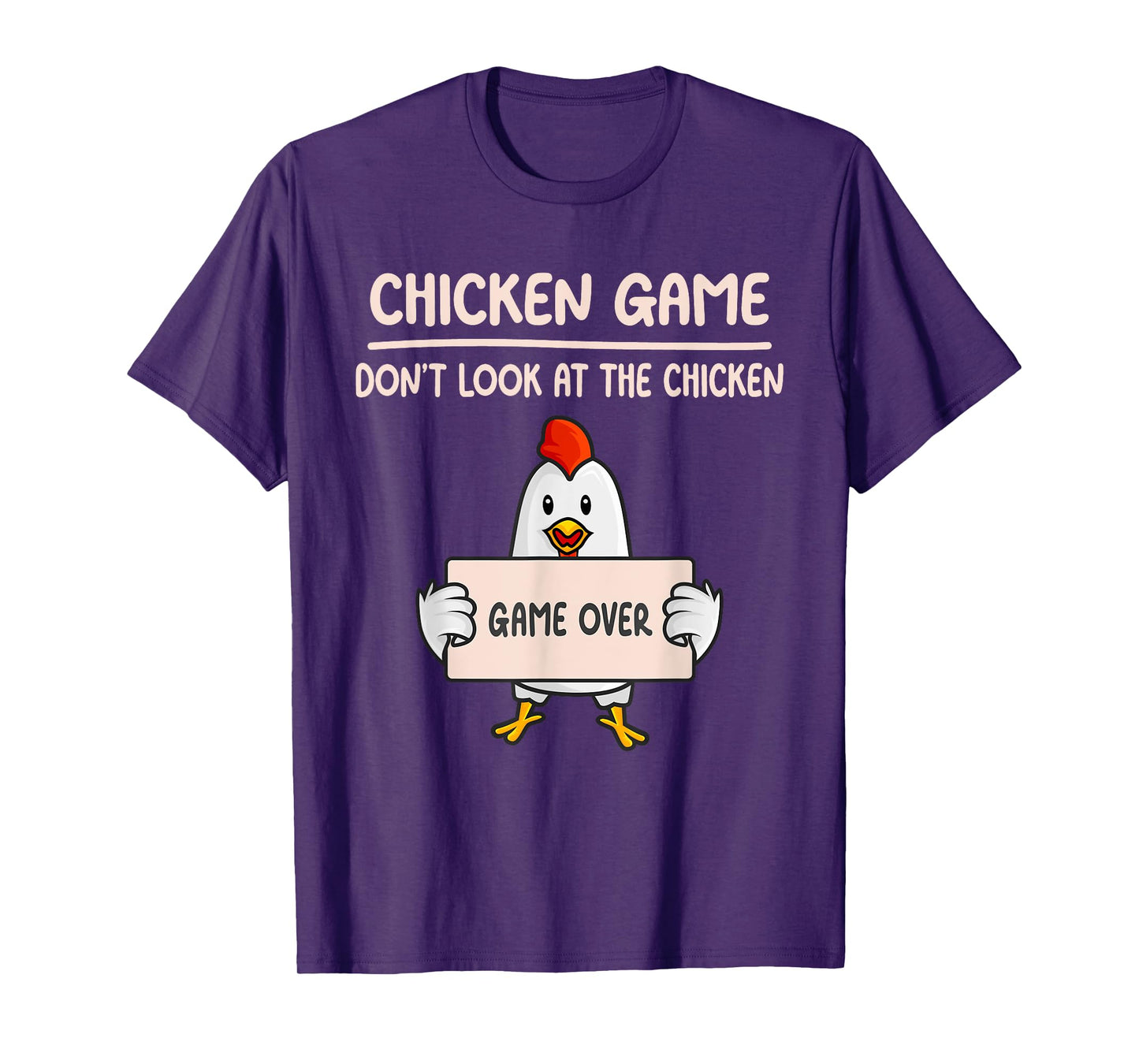 chicken game don't look at the chicken funny kids youth men T-Shirt