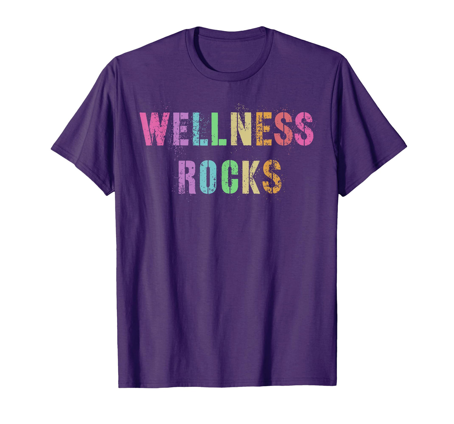 WELLNESS ROCKS Fitness Crew Health Trainer Yoga Nurse Squad T-Shirt