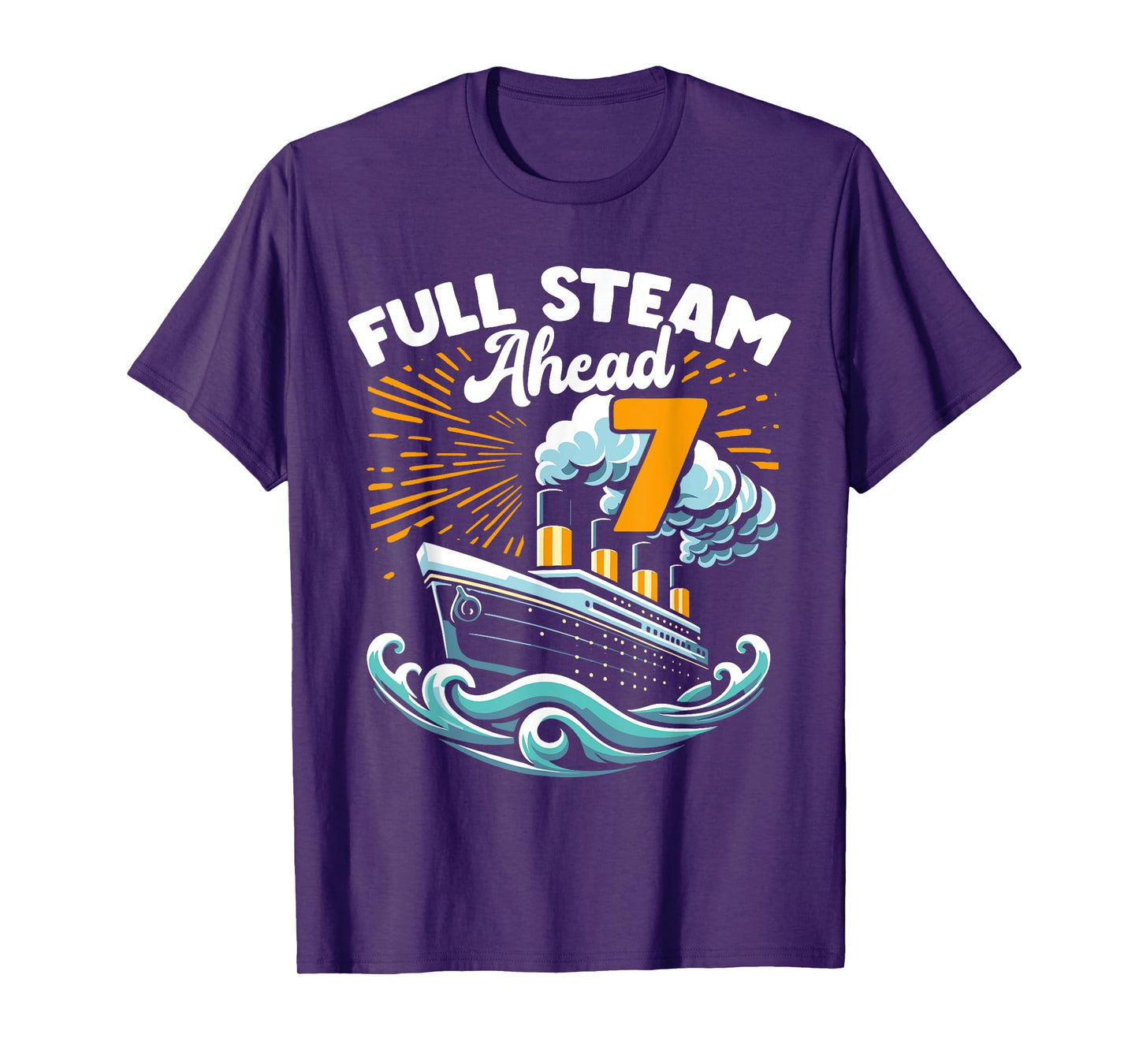 RMS Titanic 7 Year Old Boy 7th Birthday T-Shirt