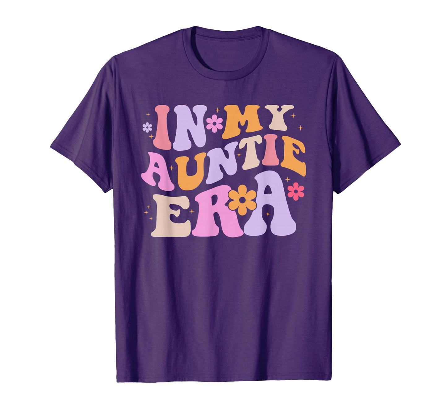 In My Auntie Era Retro Groovy for Cute Aunt Life Mothers Day T-Shirt