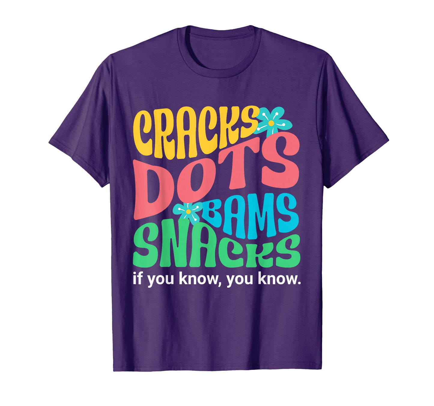 Retro Mahjong Cracks Dots Bams Snacks, Women Groovy Floral T-Shirt