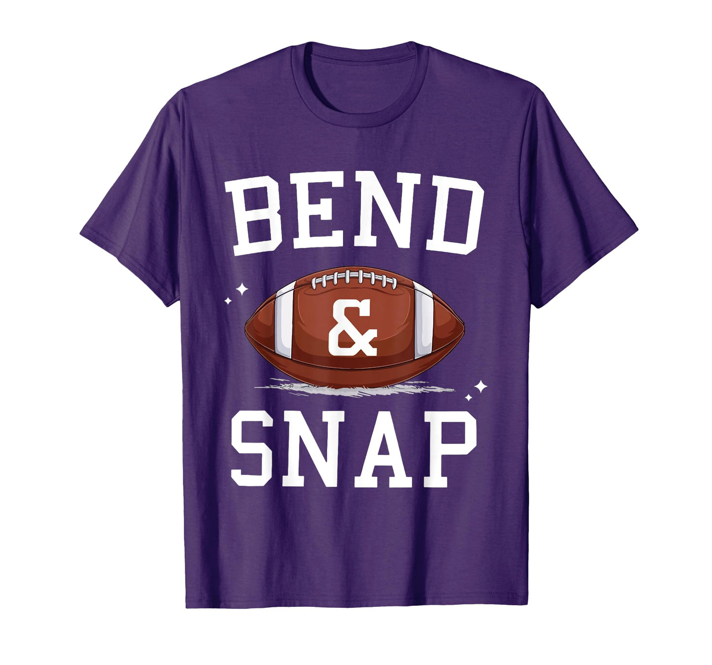 Funny Game Day Football Bend and Snap Cute Touchdown Season T-Shirt