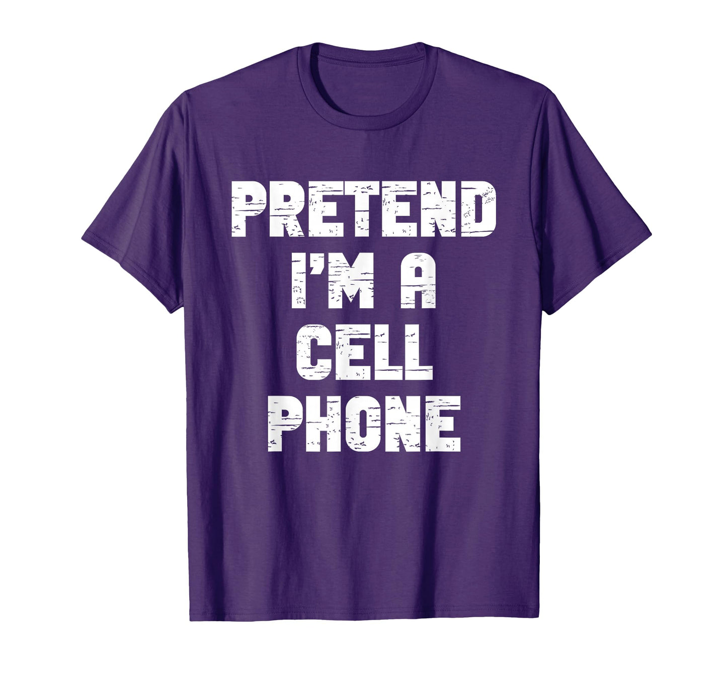 Halloween Pretend I'm A Cell-Phone Costume Lazy Cellphone T-Shirt