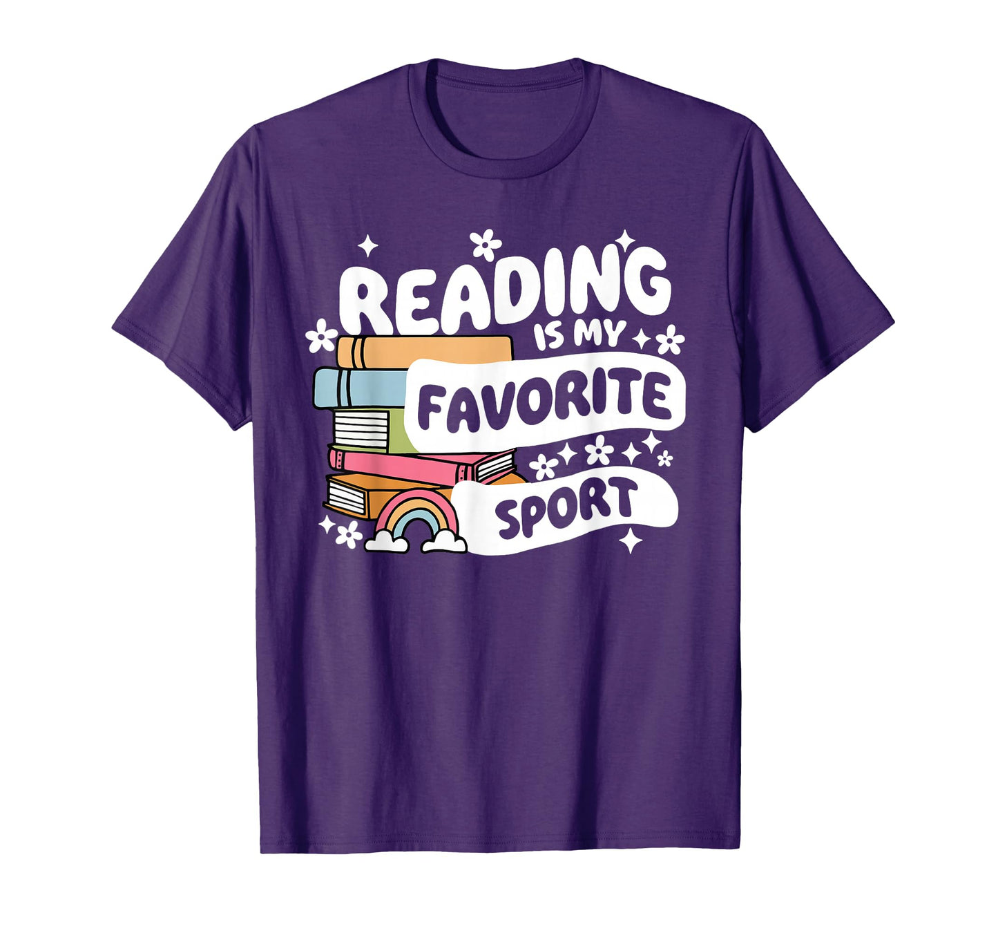 Funny Books Lover Reading is My Favorite Sport Bookworm Book T-Shirt