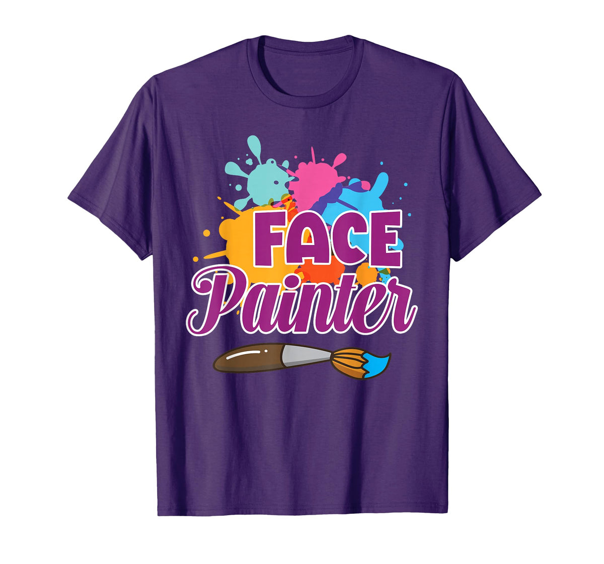 Face Painter Funny Makeup Artist Cute Girl Face Painting T-Shirt