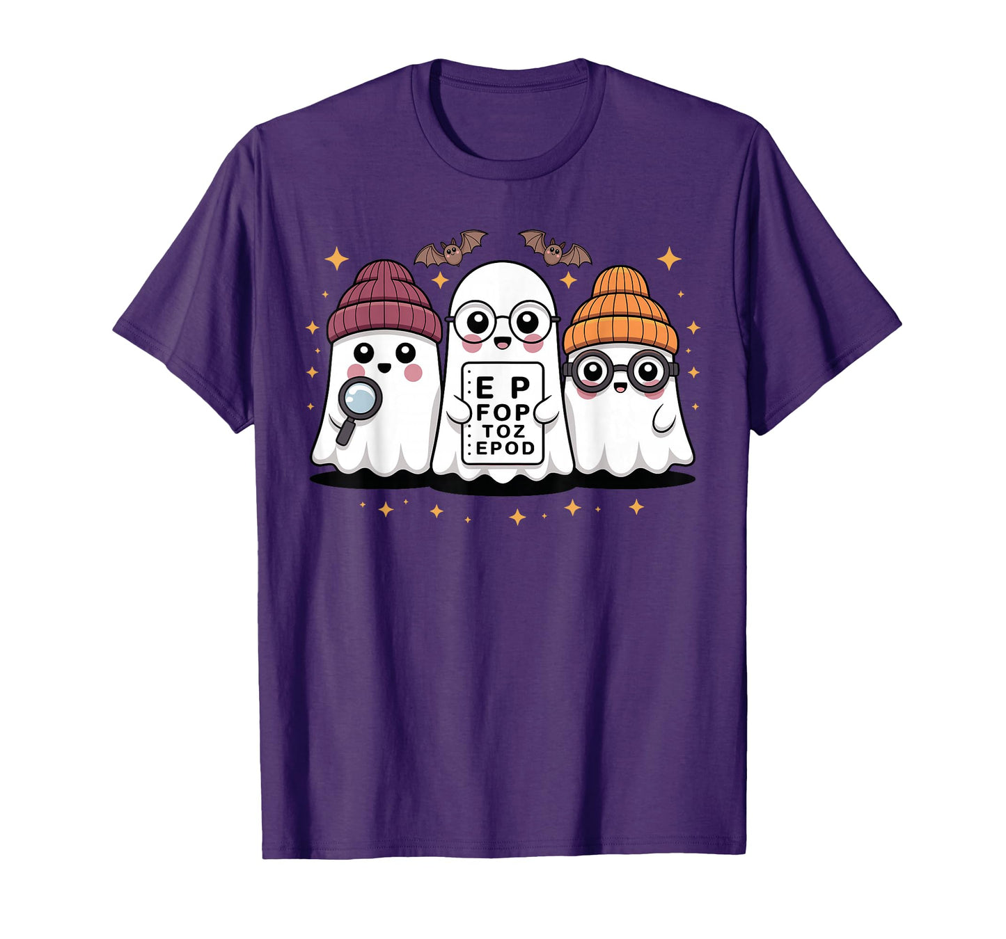 Optometry Halloween Spooky Ophthalmologist Funny Eye Doctor T-Shirt