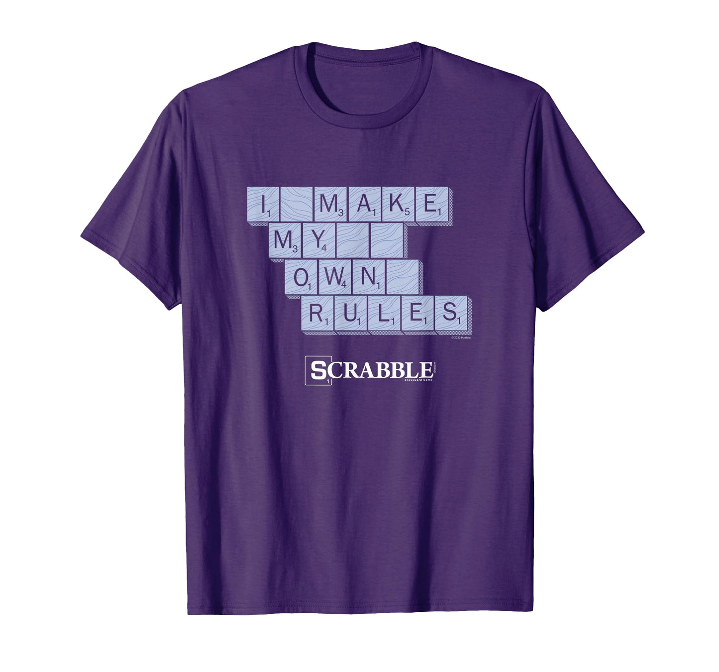 Scrabble I Make My Own Rules Vintage Letter Tile Logo T-Shirt
