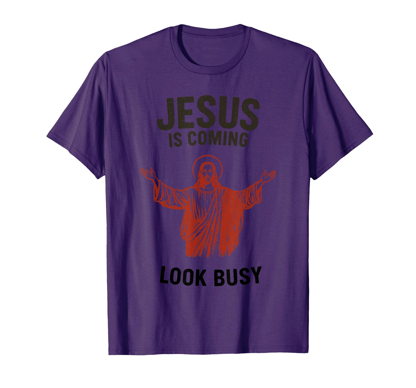Funny Jesus is Coming Christian - Cross Faith Bible Verse T-Shirt