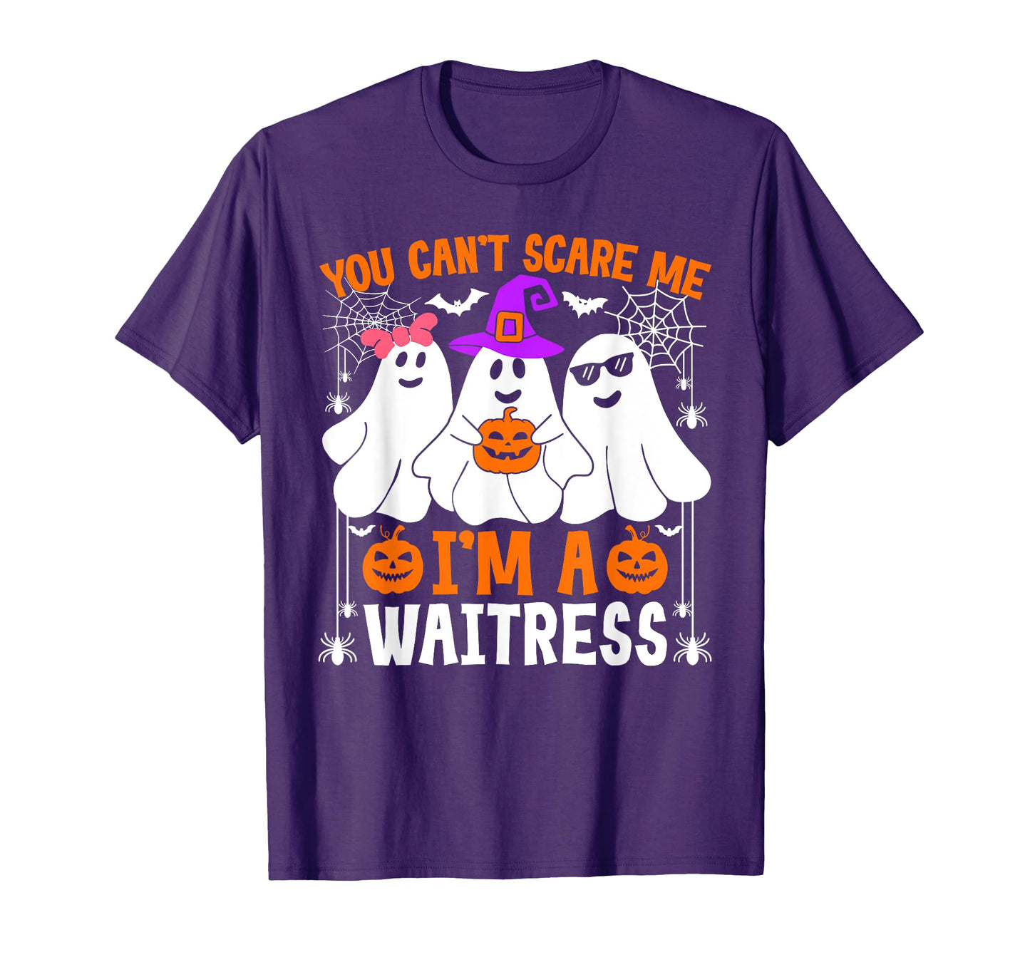 You Can't Scare Me I'm A Waitress Halloween Costume T-Shirt
