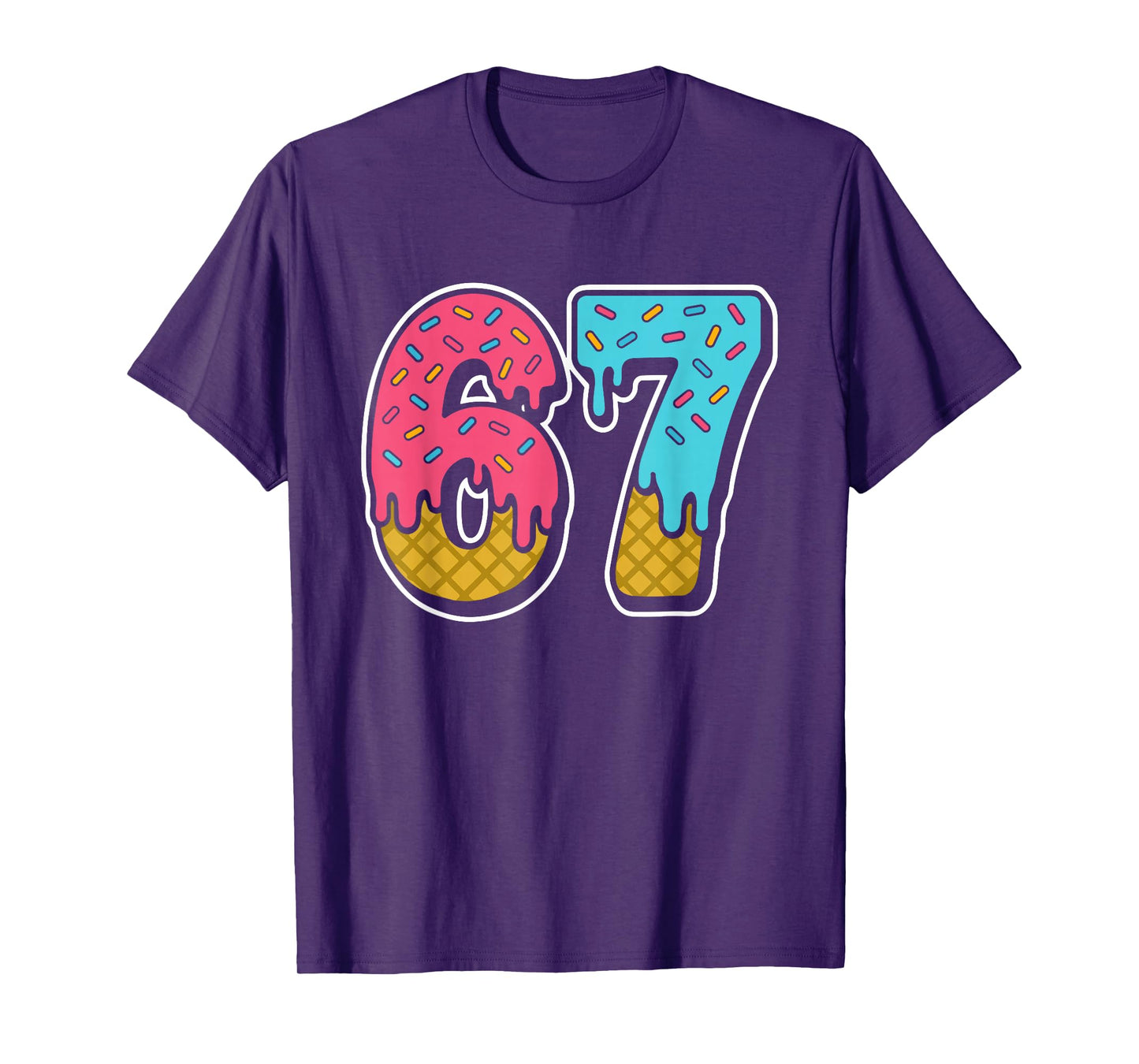 67 Ice Cream Drip Meme 6 7 6-7 T-Shirt