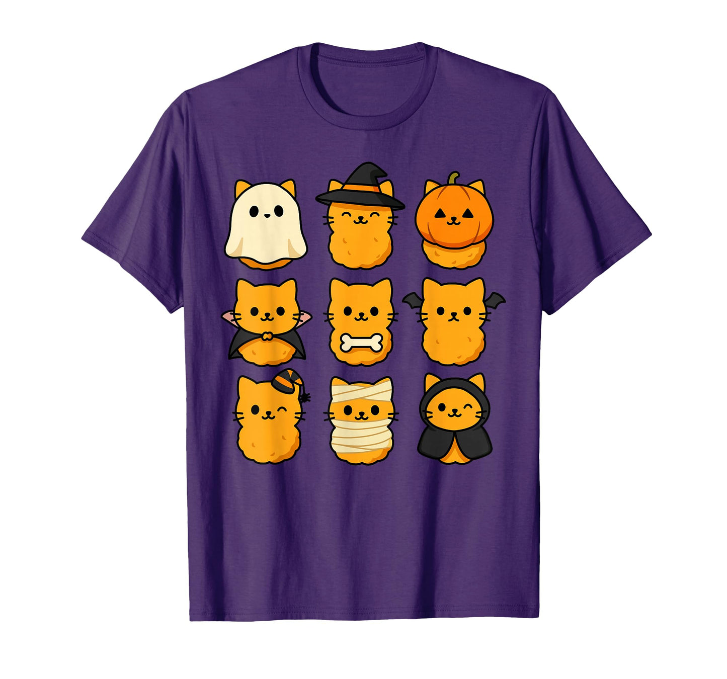 Halloween Kitten Nuggets Food Pun Cat Lover T-Shirt