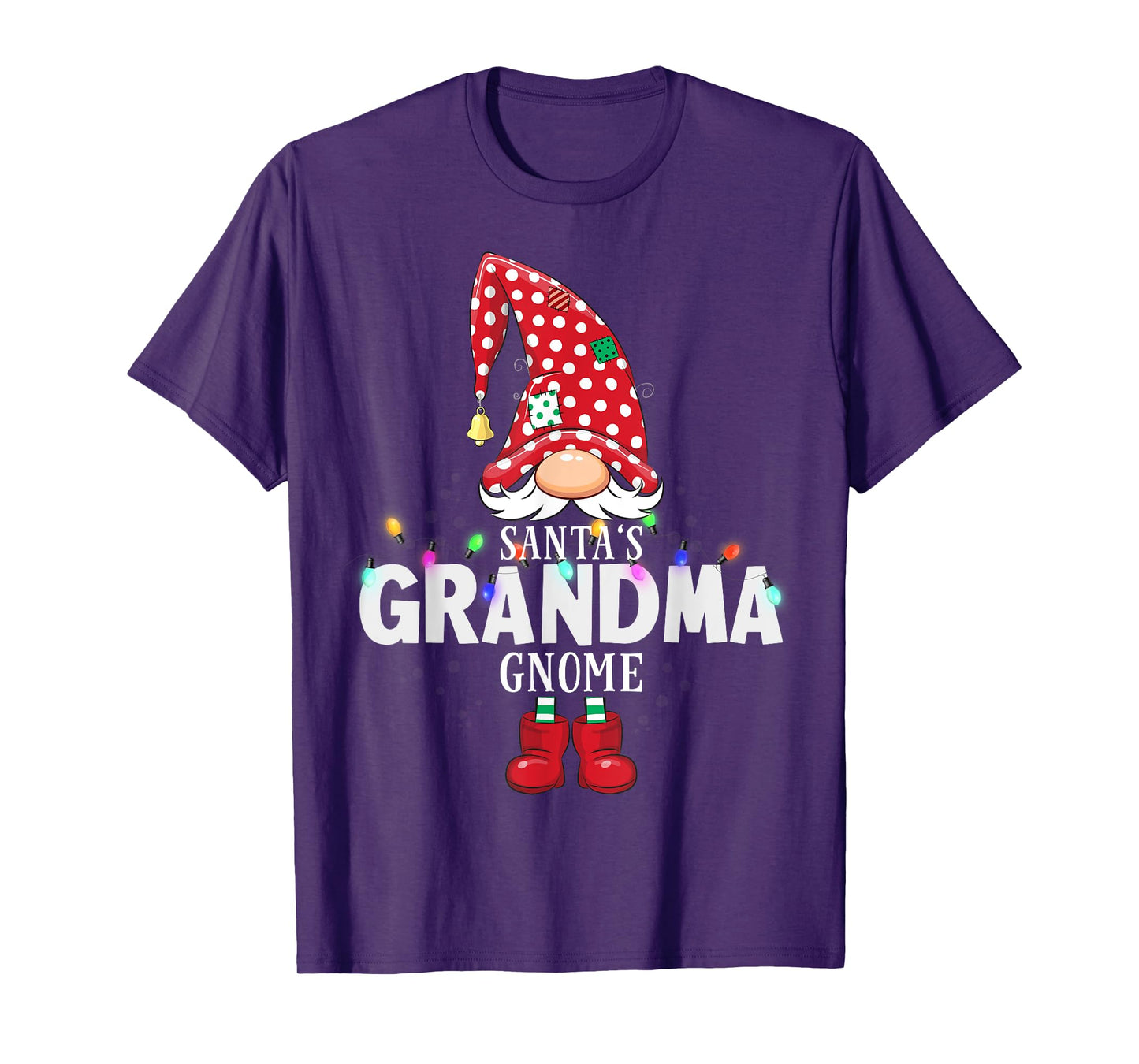 X-Mas Santa's Grandma Gnome Christmas Matching T-Shirt
