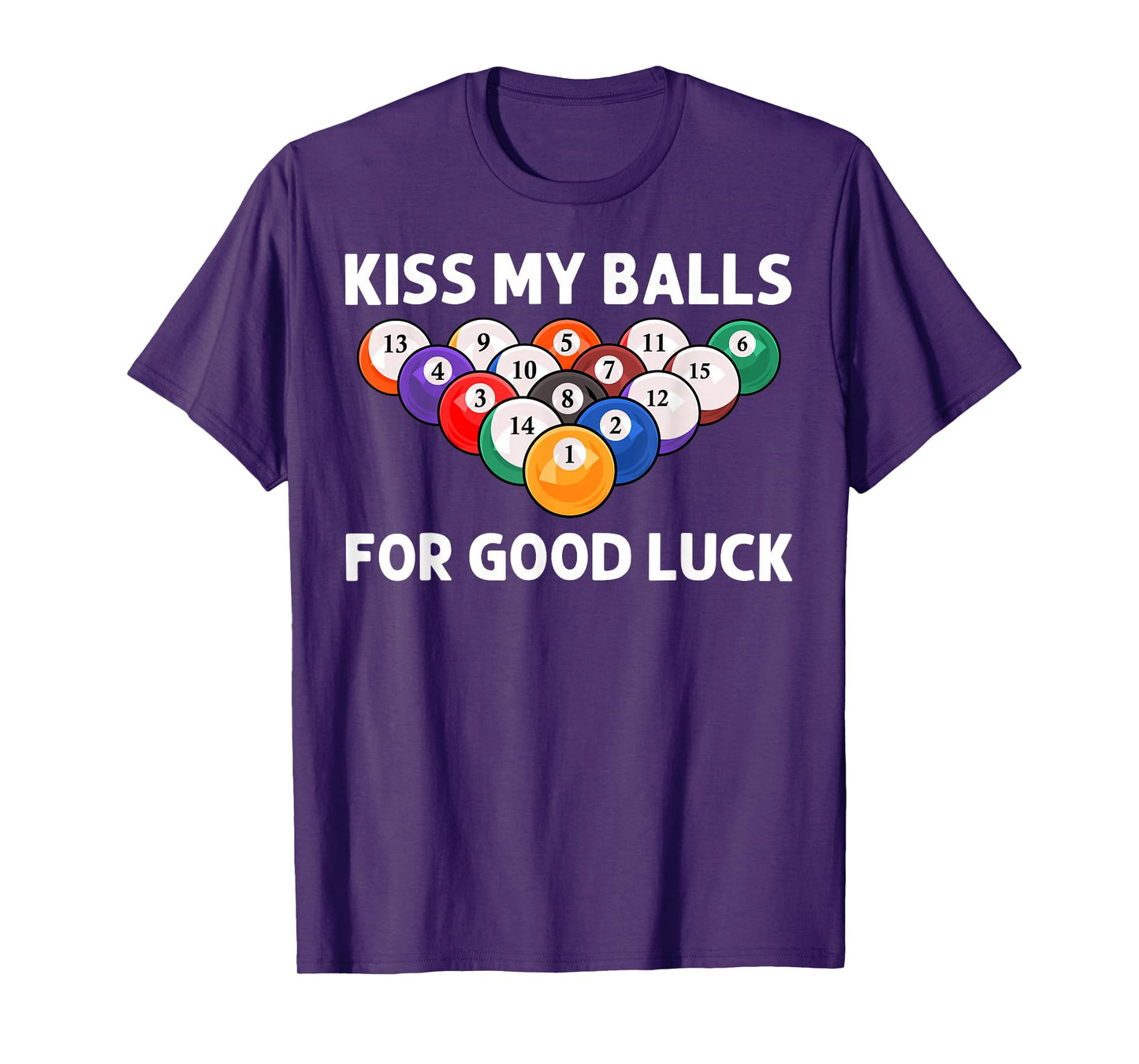 Funny Billiards Art For Men Boys Billiard Lover Pool Player T-Shirt