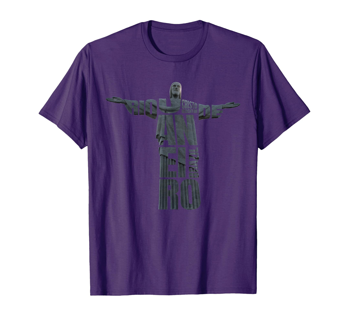 Brazil Jesus Christ T-shirt Rio de Janeiro Cristo Souvenir T-Shirt