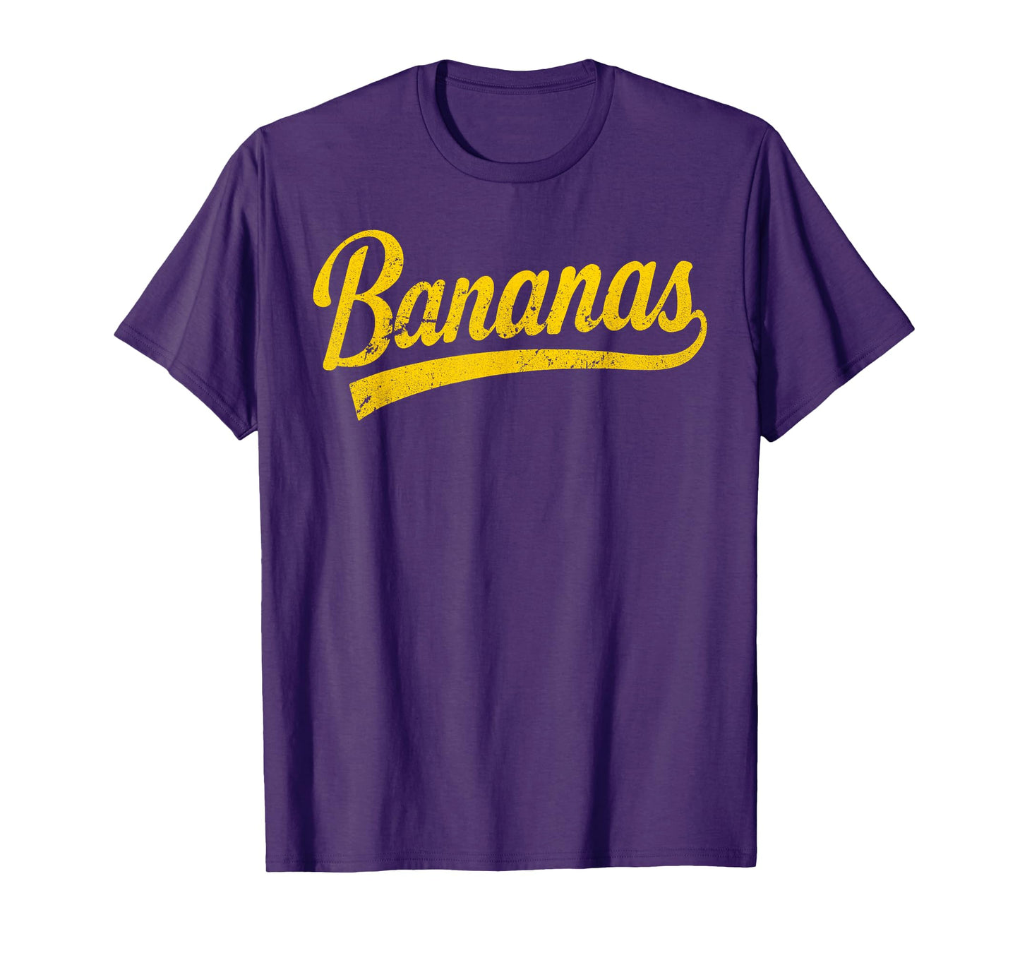 Bananas School Sports Fan Team Spirit Name Design T-Shirt